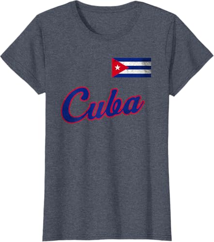 Miniatura 24 de Cuba 2023 Baseball Flag Pride Cubano Beisbol Cuban T-Shirt Black,White,Baby Blue,Silver Grey,Olive Green,Lemon Yellow,Heather Grey,Heather