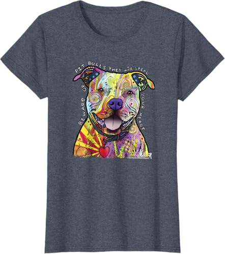 Miniatura 58 de Beware Of Pit Bulls, Dean Russo Pitbull Original - Dog Lover T-Shirt Black,Navy Blue,Asphalt Grey,Slate Grey,White,Cranberry Red,Kelly Green,Olive