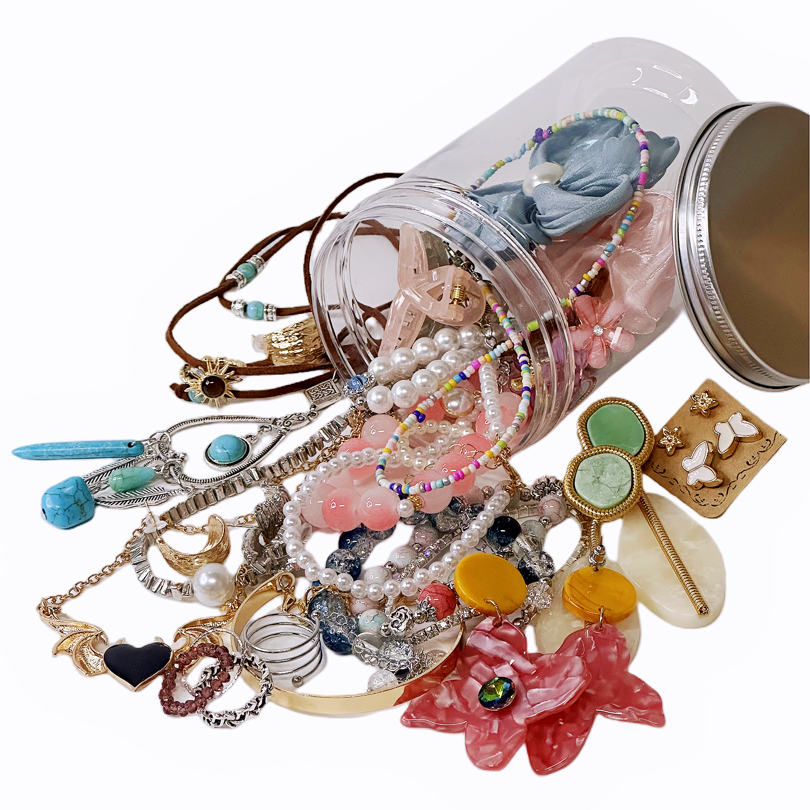 Amazon.com: Mystery Jewelry Jar ,40 PCS Elegant Mixed Style