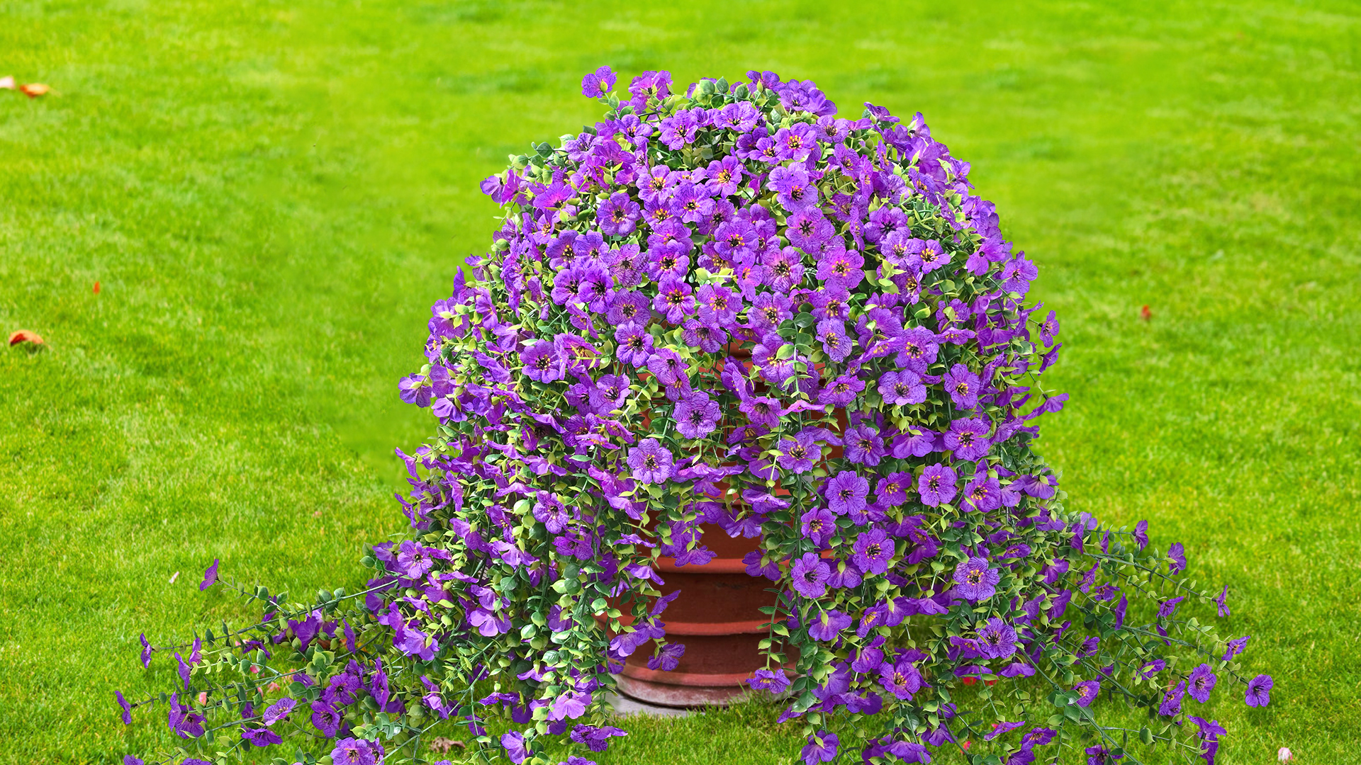 Amazon.com: Yastouay 2 Pcs Artificial Flowers for Outdoors, UV