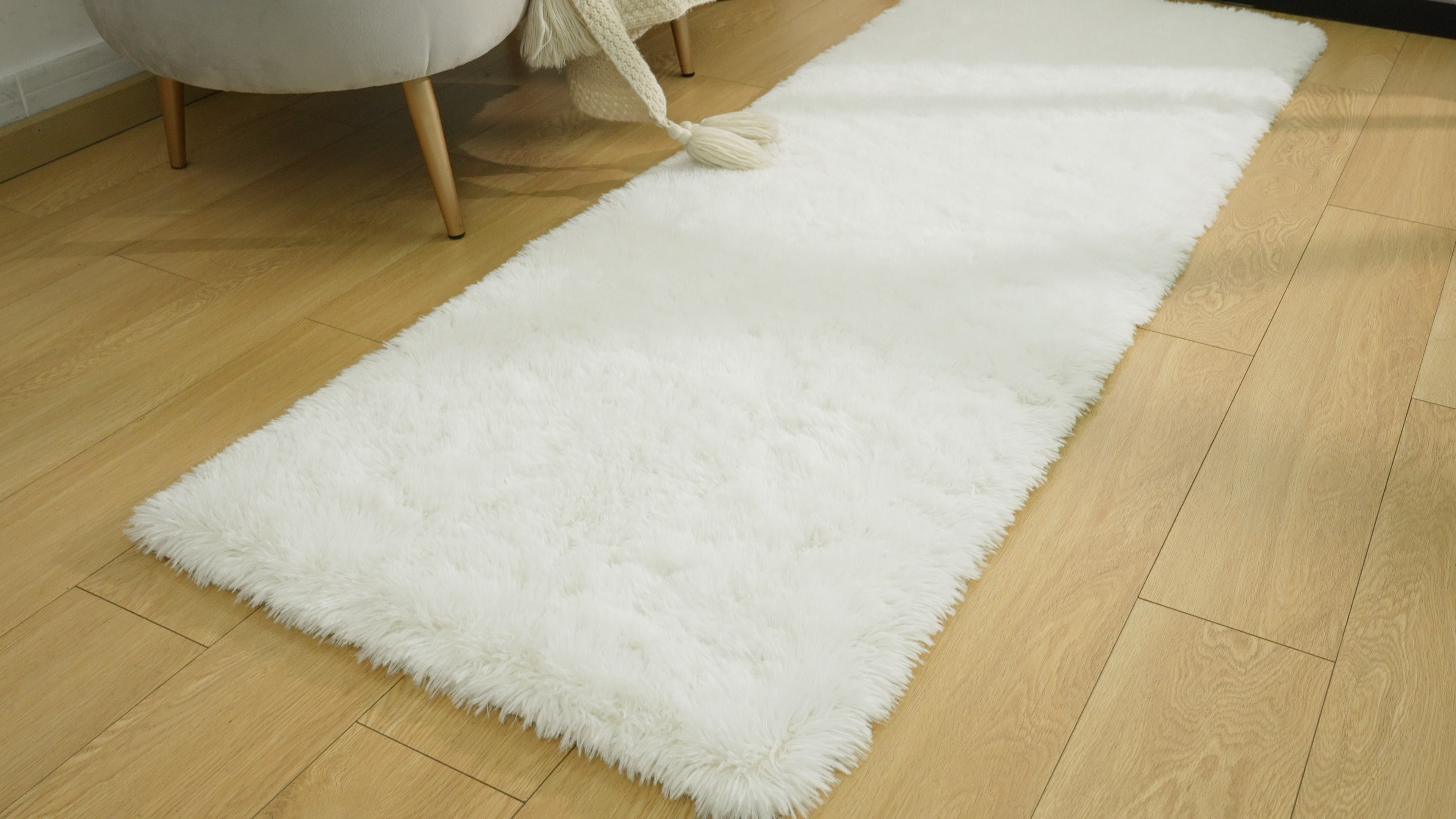 Terrug Tapete Corrido Blanco 2x6 Ft Suave y Antideslizante miniatura 7