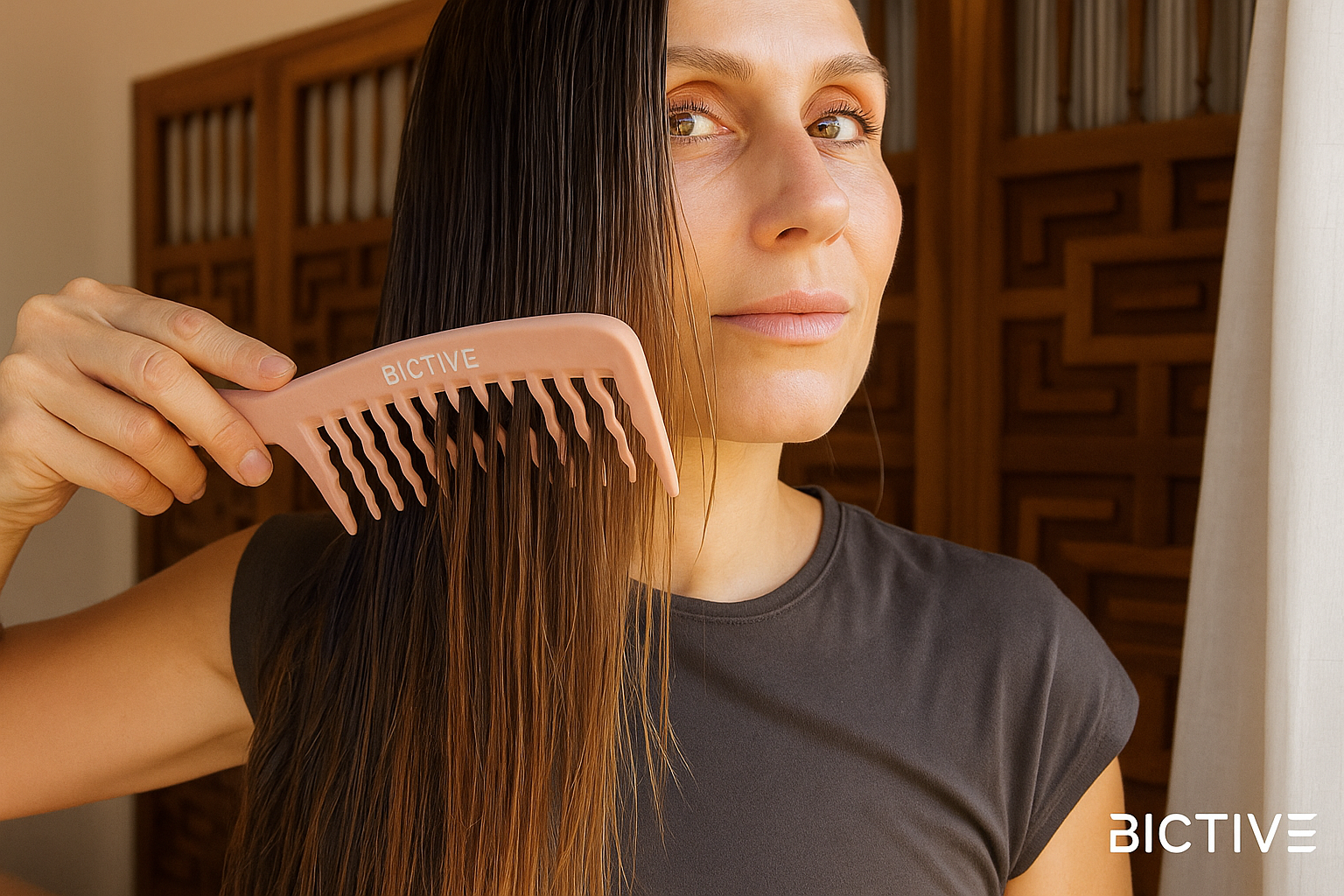Premium Care Styling Haarkamm 2er Set – Breiter Zahnkamm Für Lockiges & Langes Haar, Nass Oder Trocken