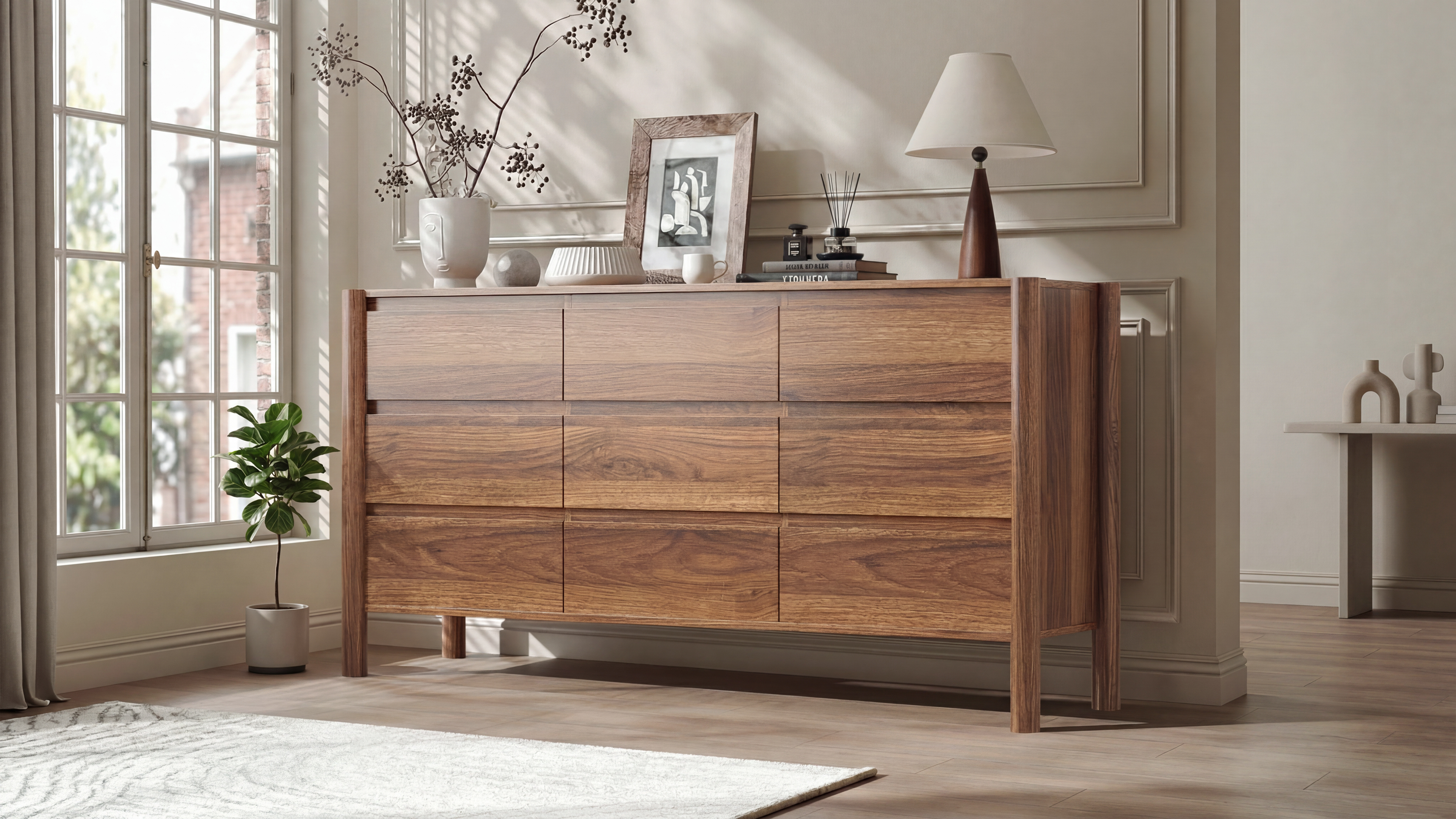 Amazon.com: CHUWELL Walnut Dresser for Bedroom, 63