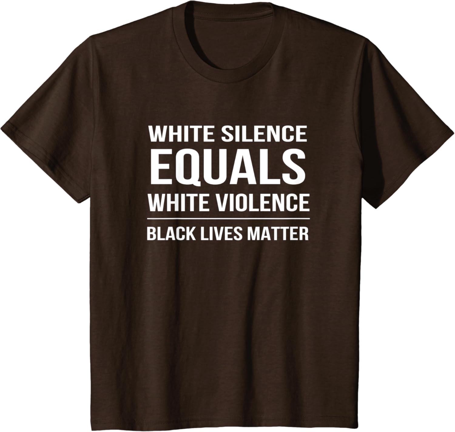 White silence is white violence t shirt Clearance