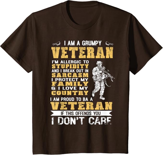 I am a grumpy veteran shirt Clearance