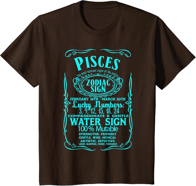 ZODIAC SIGN SIGNS PISCES Horoscope Astrology Streetwear T-Shirt