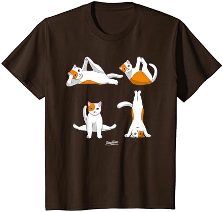 Cat yoga t shirt Clearance