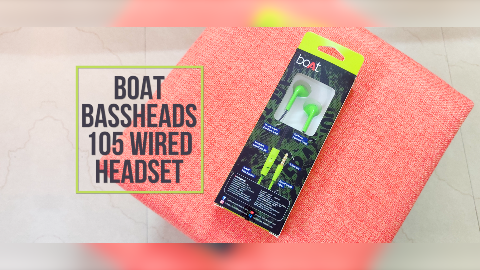 boAt Bassheads 105 Wired in Ear 