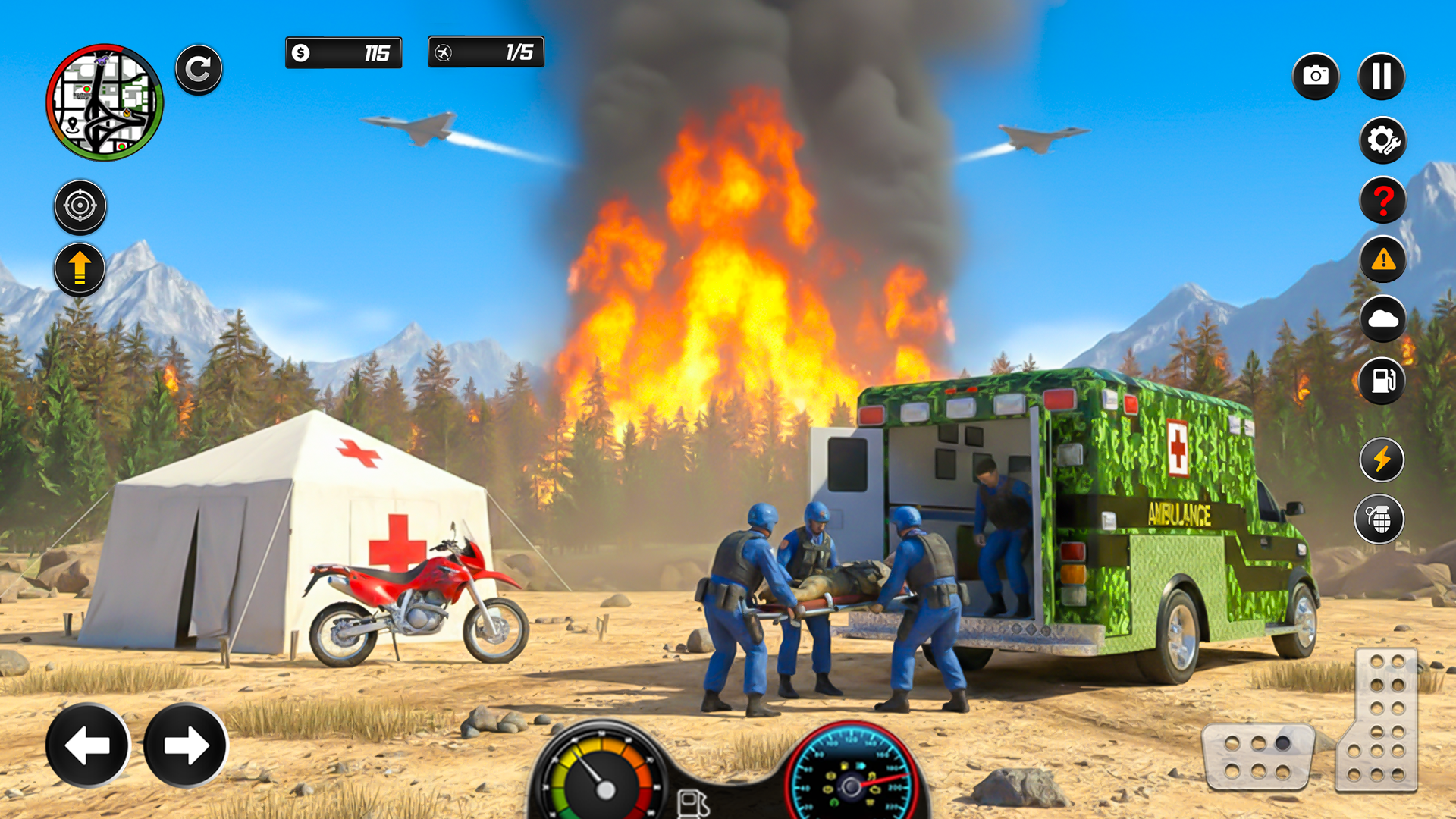 US Army Ambulance Rescue Games: Military Emergency Doctor Soldier ...