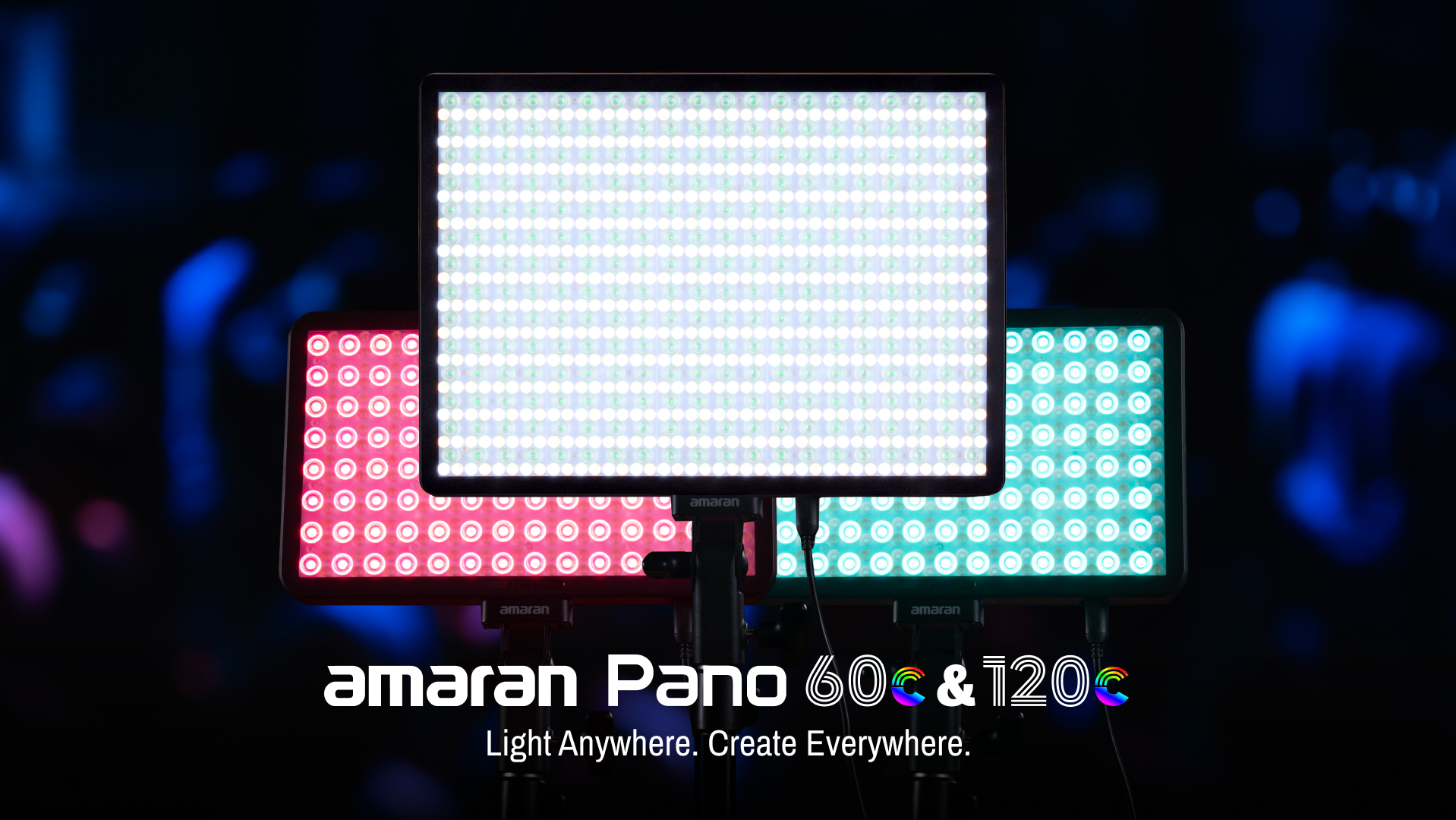 Amazon.com : Amaran Pano 120c Kit, Full-Color LED Panel Light
