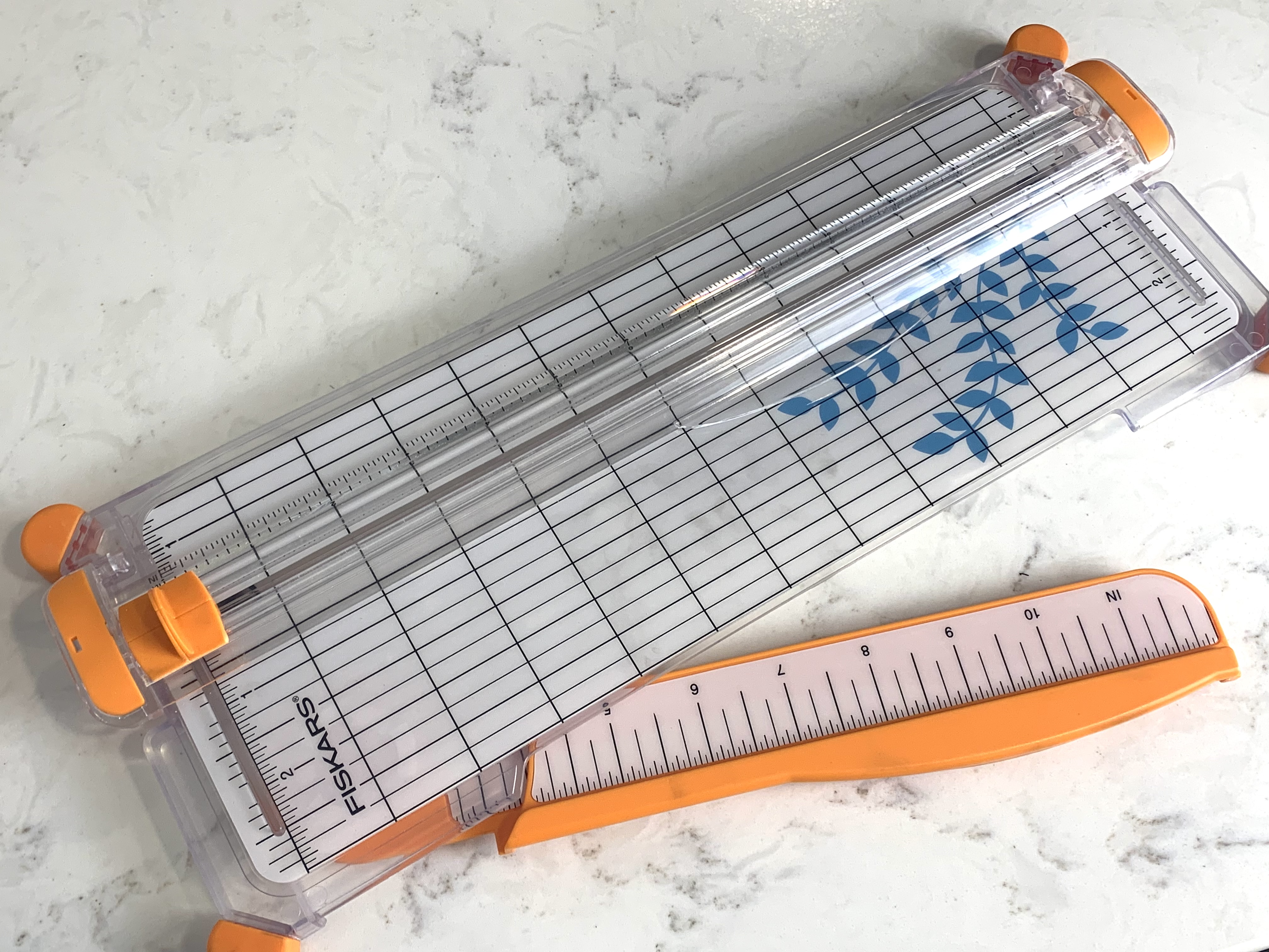 Watch Fiskars SureCut Portable Paper Trimmer, 12 Inch Cuter on