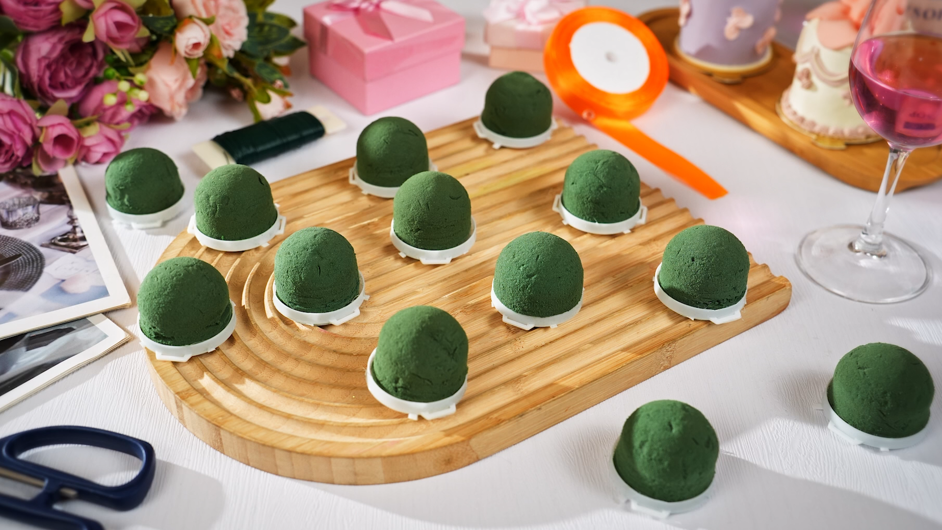Amazon.com: Tessco 12 Pcs Mini Floral Foam Holder Round Floral