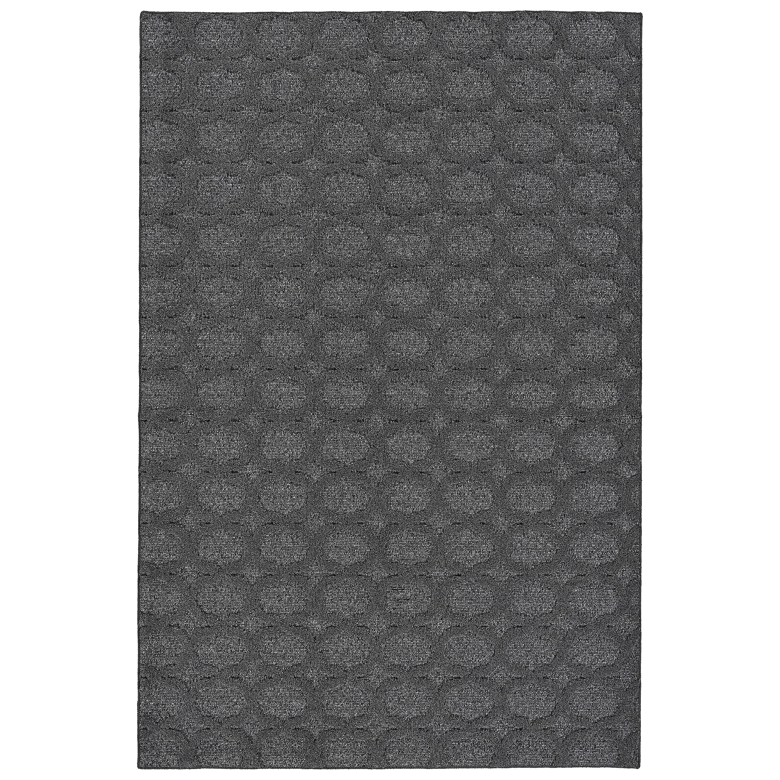 garland rug garden trellis 4 ft. x 6 ft. indoor/outdoor area rug heather gray
