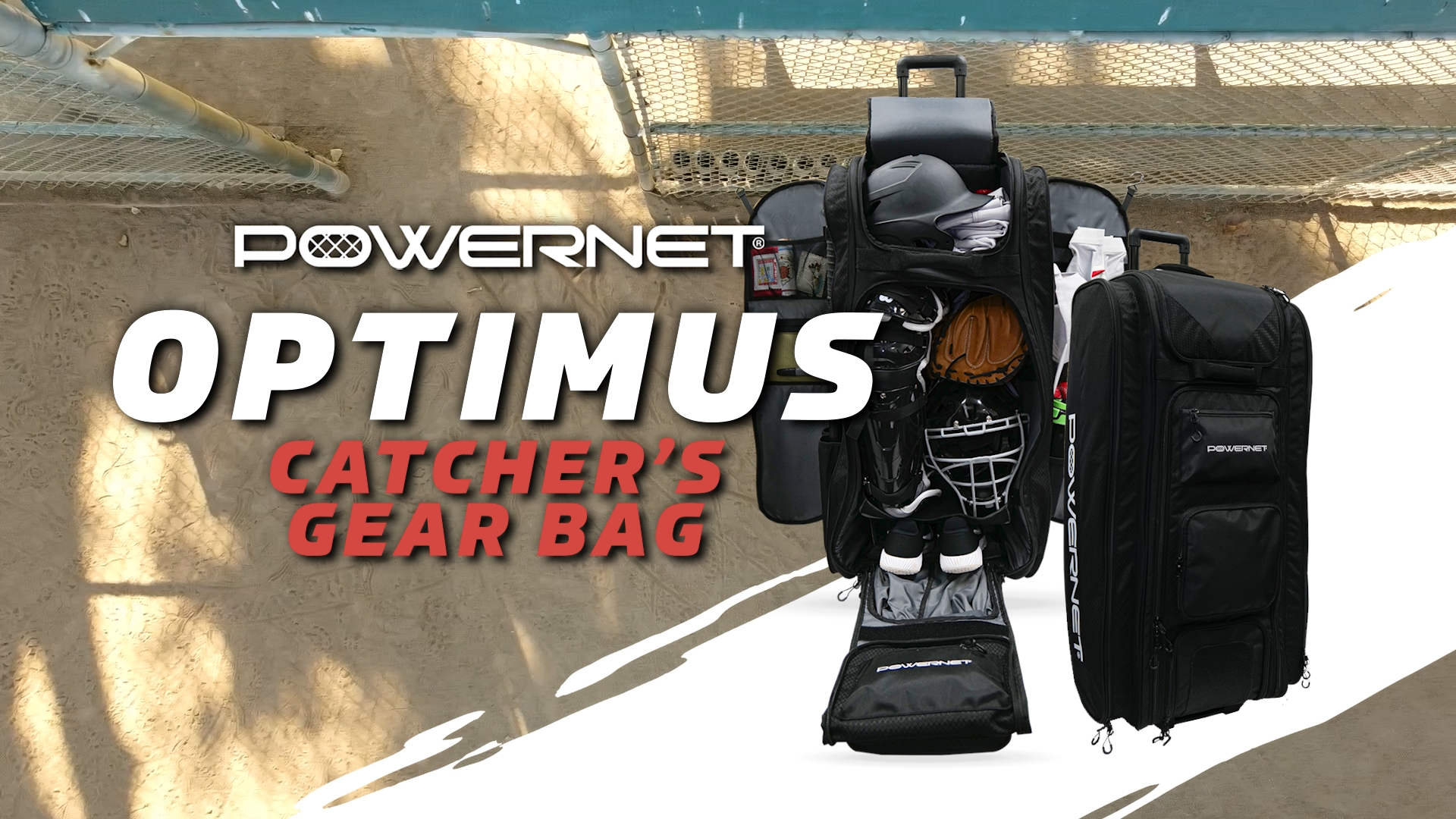 Amazon.com : PowerNet Optimus Catcher's Bag, Rolling Equipment Bag