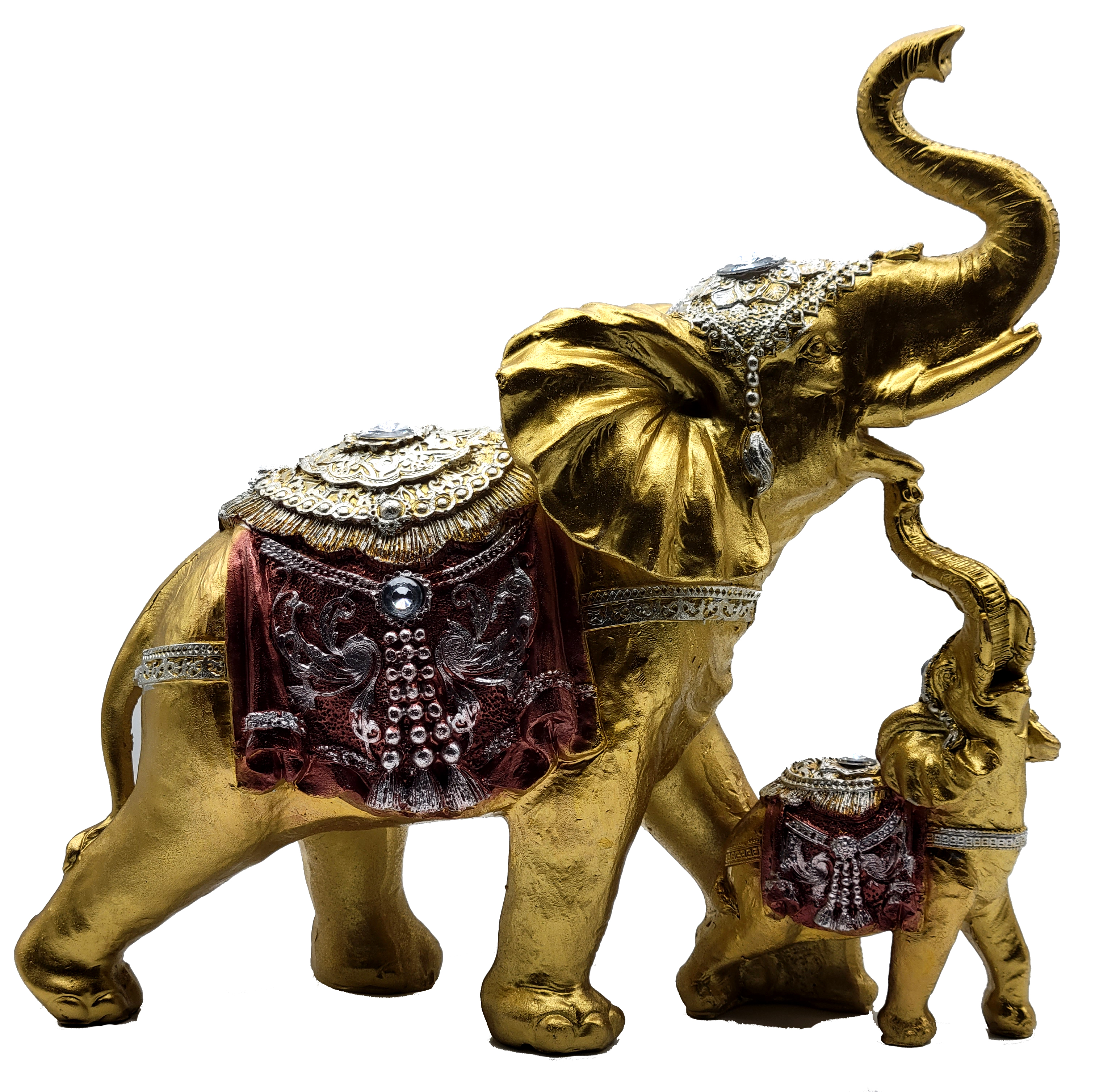 Amazon.com: Dalax- Mama and Baby Elephant Collectible Statue