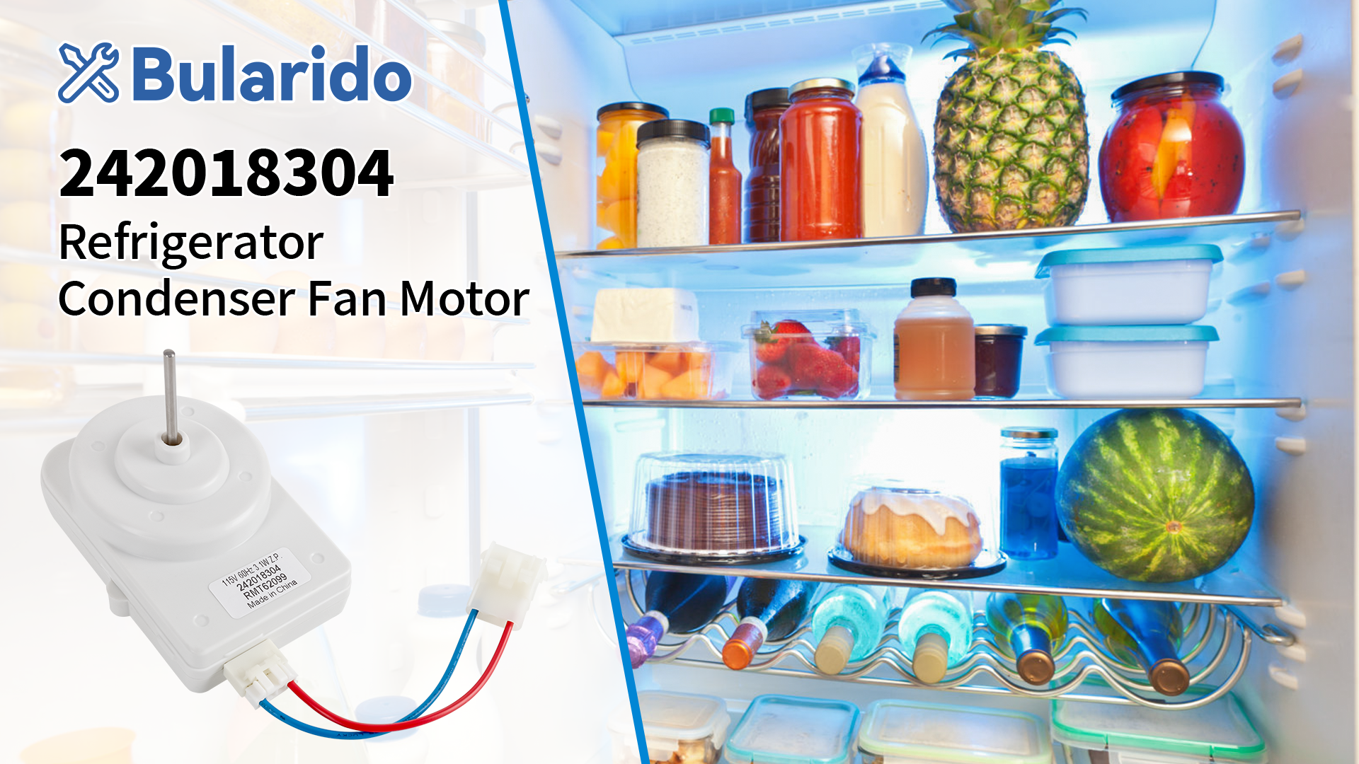 Amazon.com: 242018301 Refrigerator Condenser Fan Motor, Compatible