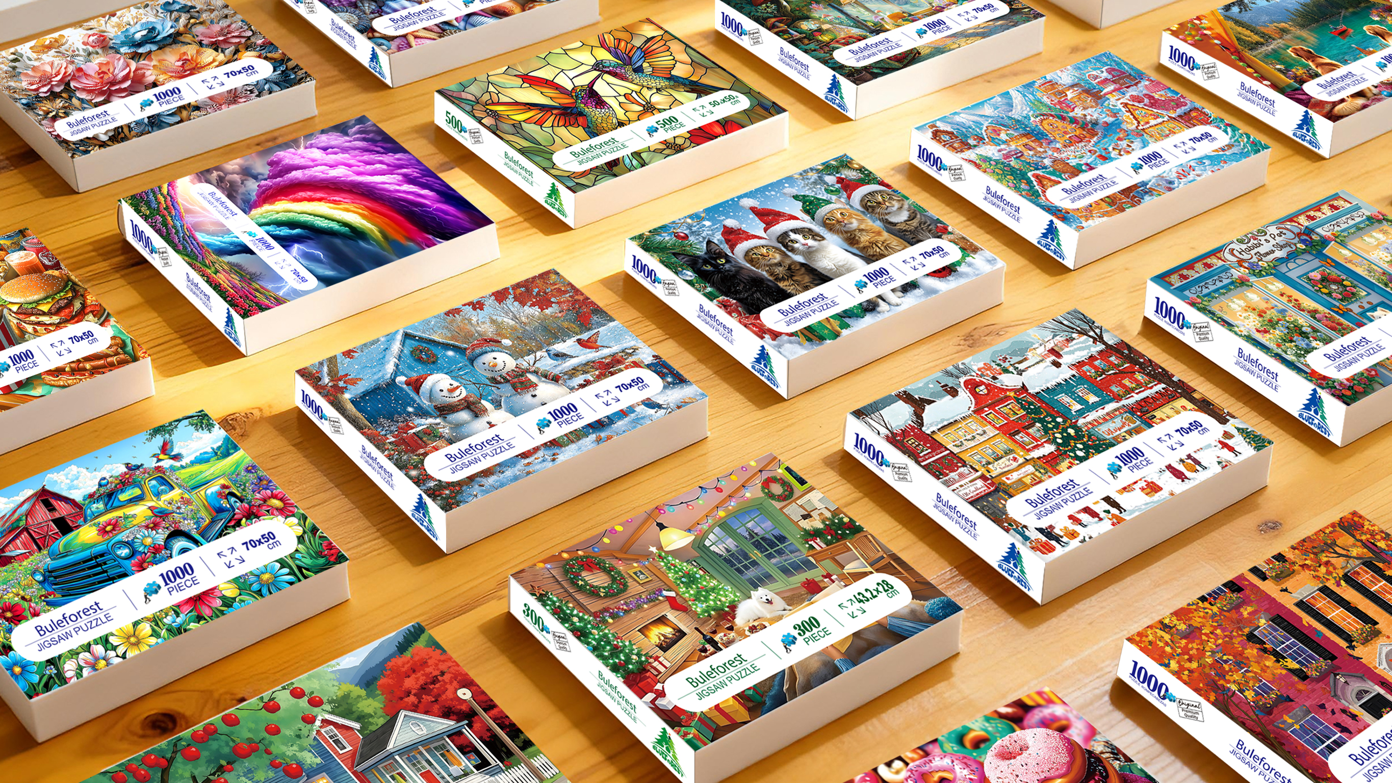 Amazon.com: Spring Sakura Blossom Street 1000 Piece Puzzles for