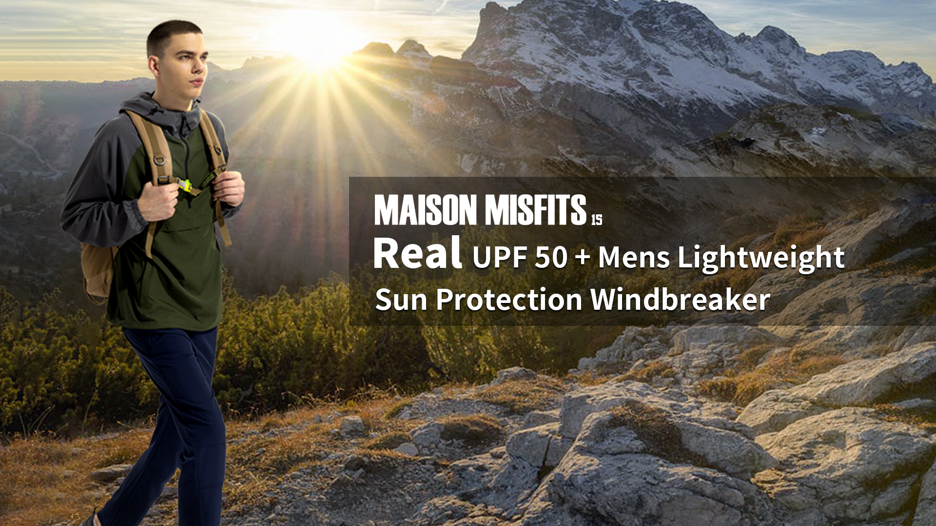MAISON MISFITS 15 Mens Sun Protection Jacket Summer UPF 50+