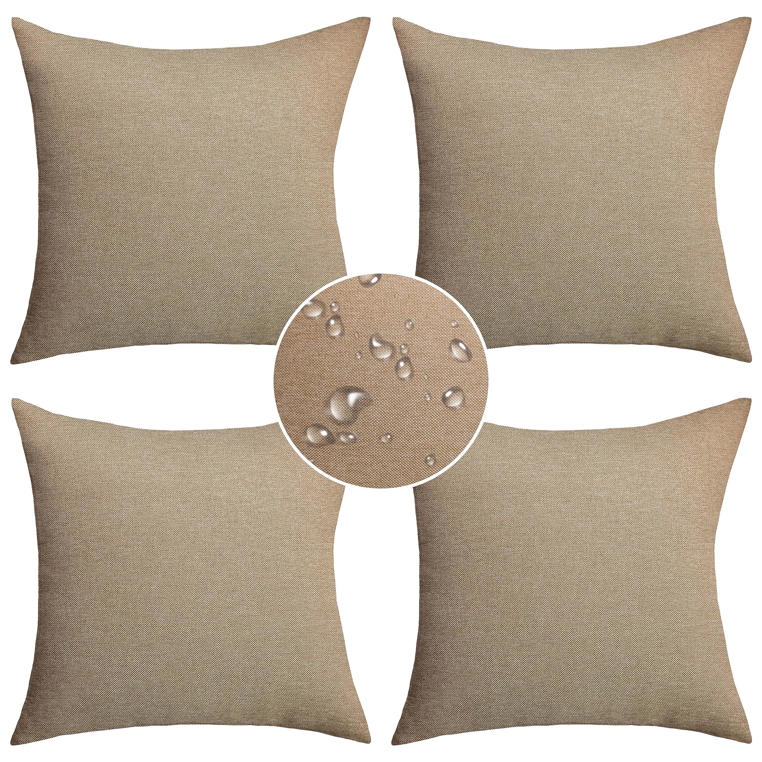 Demetex Outdoor Linen Pillow Covers Linen