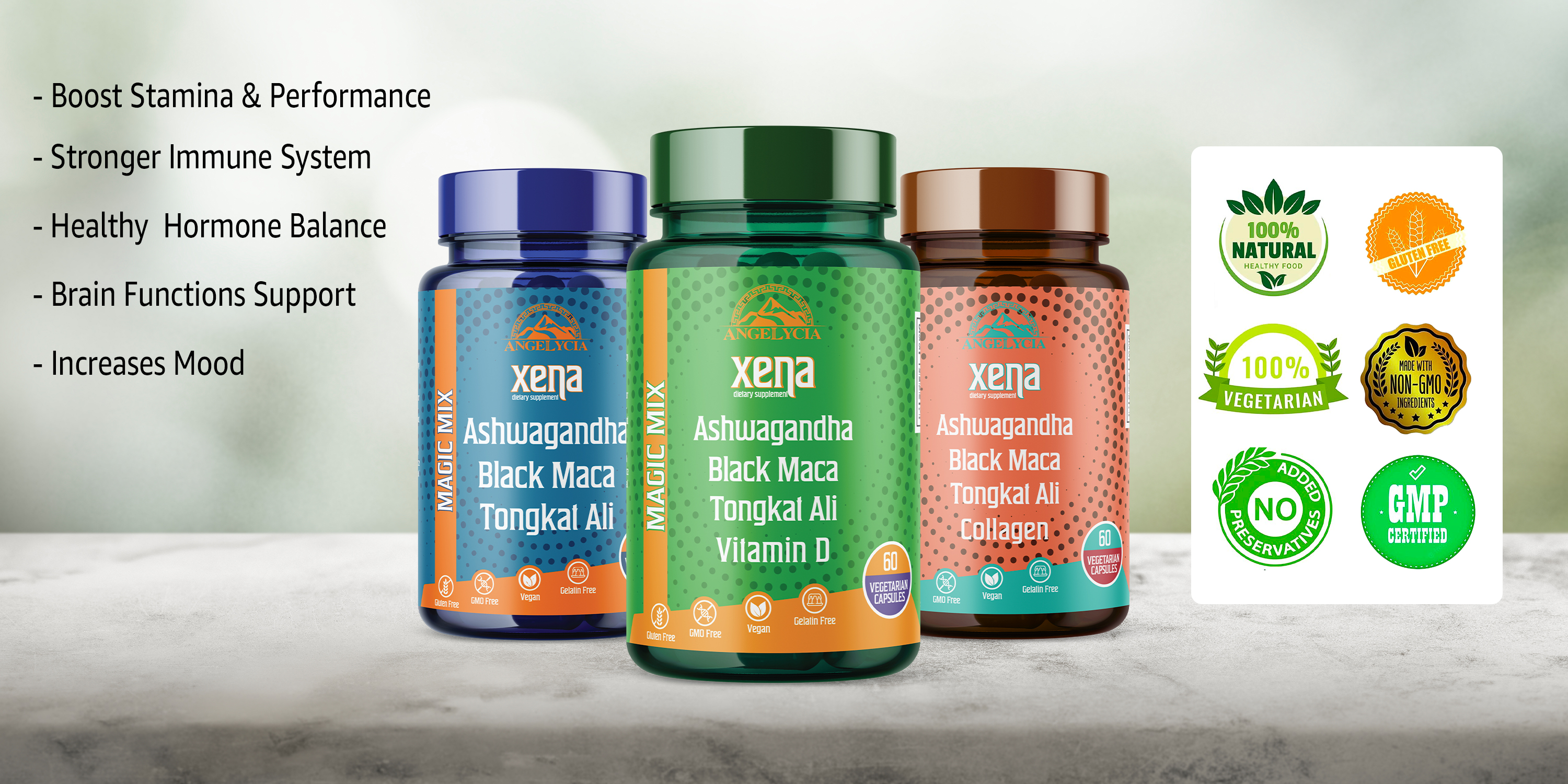 Amazon.com: ANGELYCIA Ashwagandha Supplements, Xena Herbal Booster