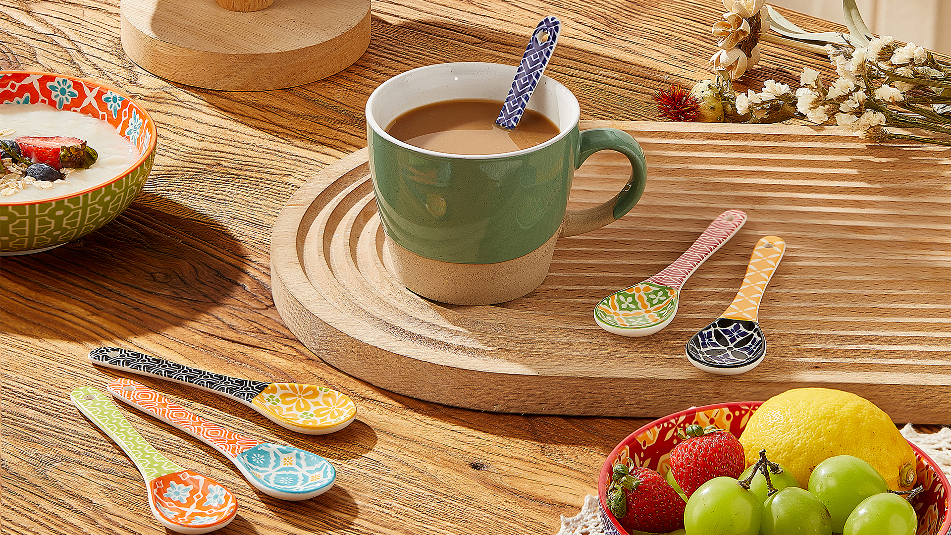 Amazon.com: Metahom Ceramic Coffee Spoons, Colorful Teaspoons