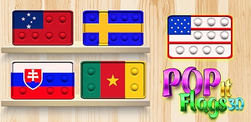 Pop It Flags 3D - DIY Antistress Calming Game