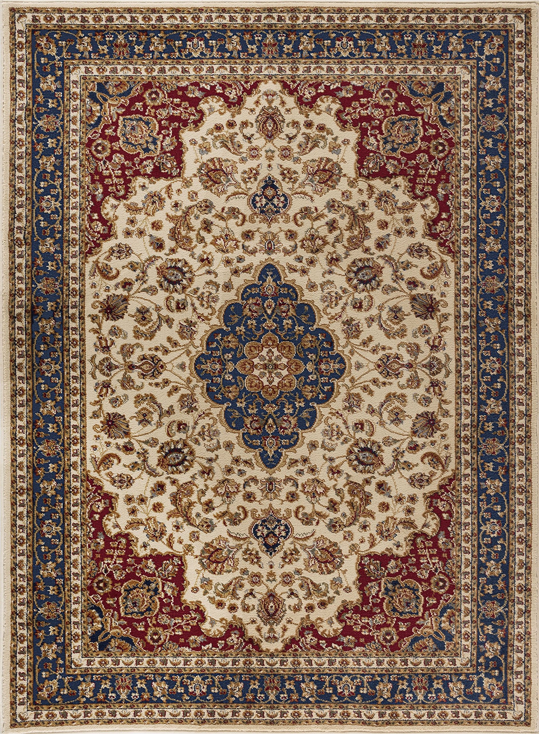 Jayden Ivory 5x7 Area Rug 5x7 Indoor Area Rugs for Living
