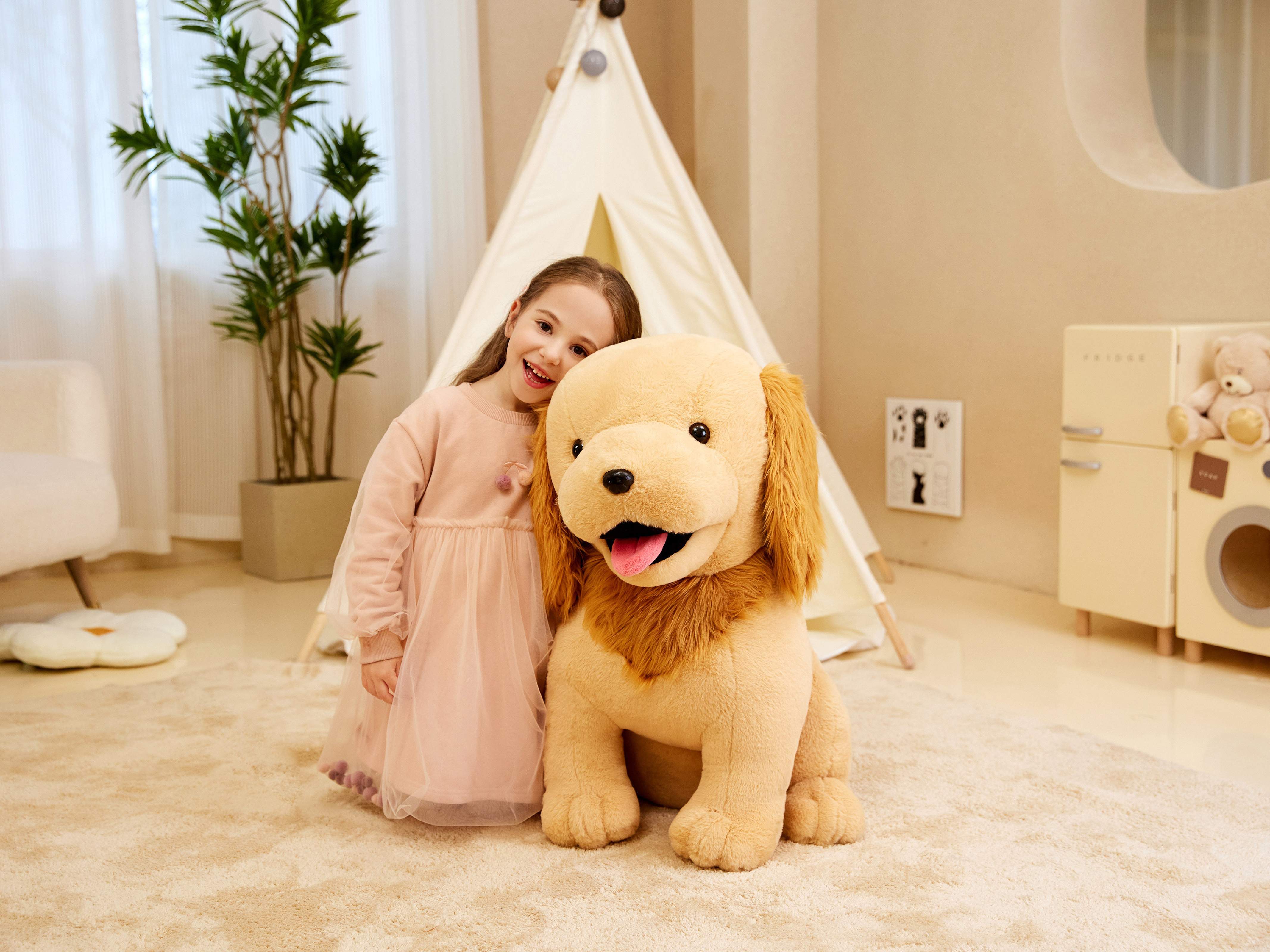 Amazon.com: IKASA Giant Golden Retriever Dog Stuffed Animal Plush