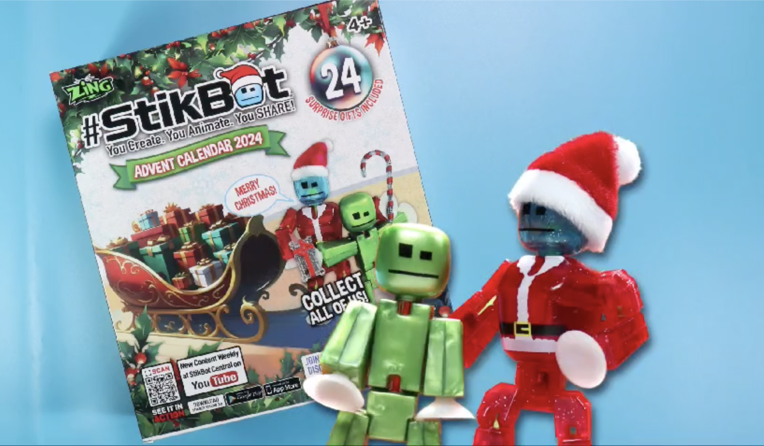 Amazon.com: Zing Stikbot Advent Calendar Christmas Countdown