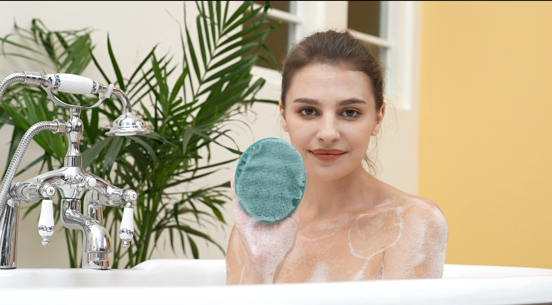 Silikon-Körperschrubber – Weiche Halbkugel-Bürste Für Dusch-Peeling & Massage
