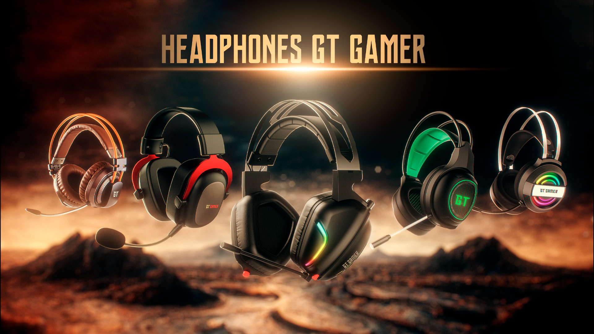 Headset Gamer GT Attack 7.1 Canais com LED para Desktop | GT Gamer