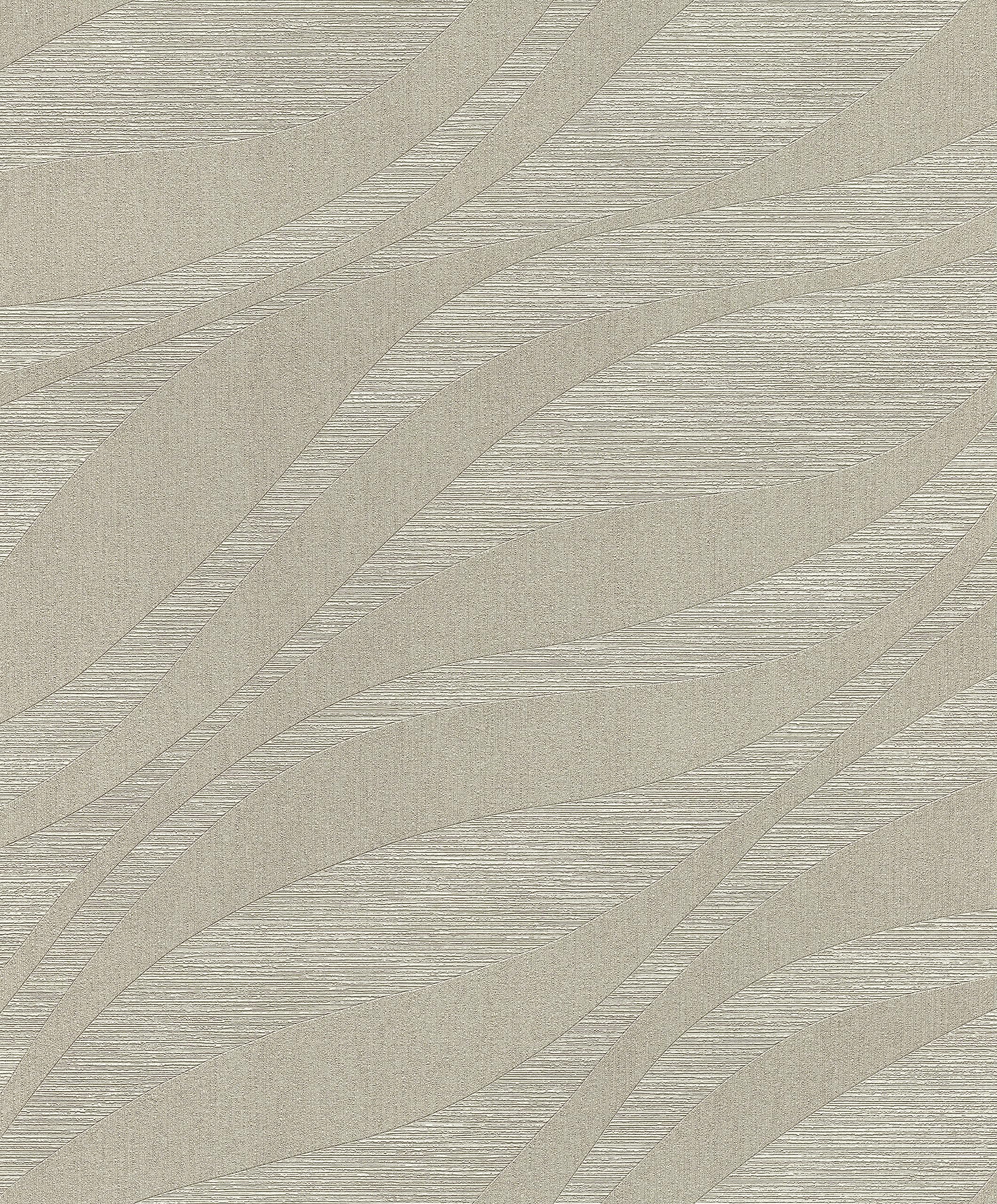 Papier peint intissé gris vagues Rasch Sky Lounge 608021 mur