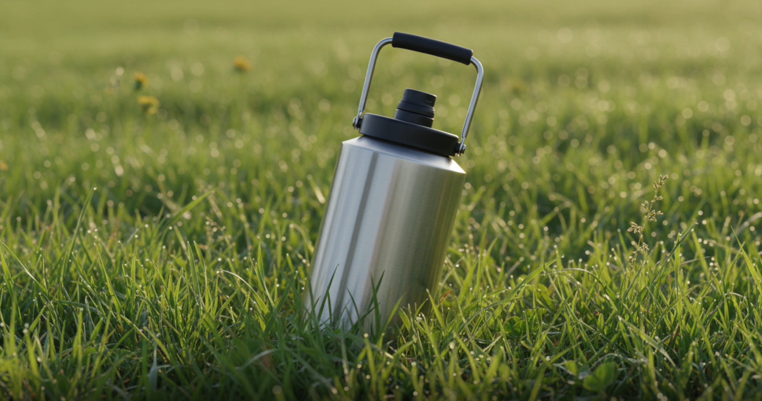 1 Gallon Water Bottle Insulated Stainless Steel Keeps Ice 48Hr