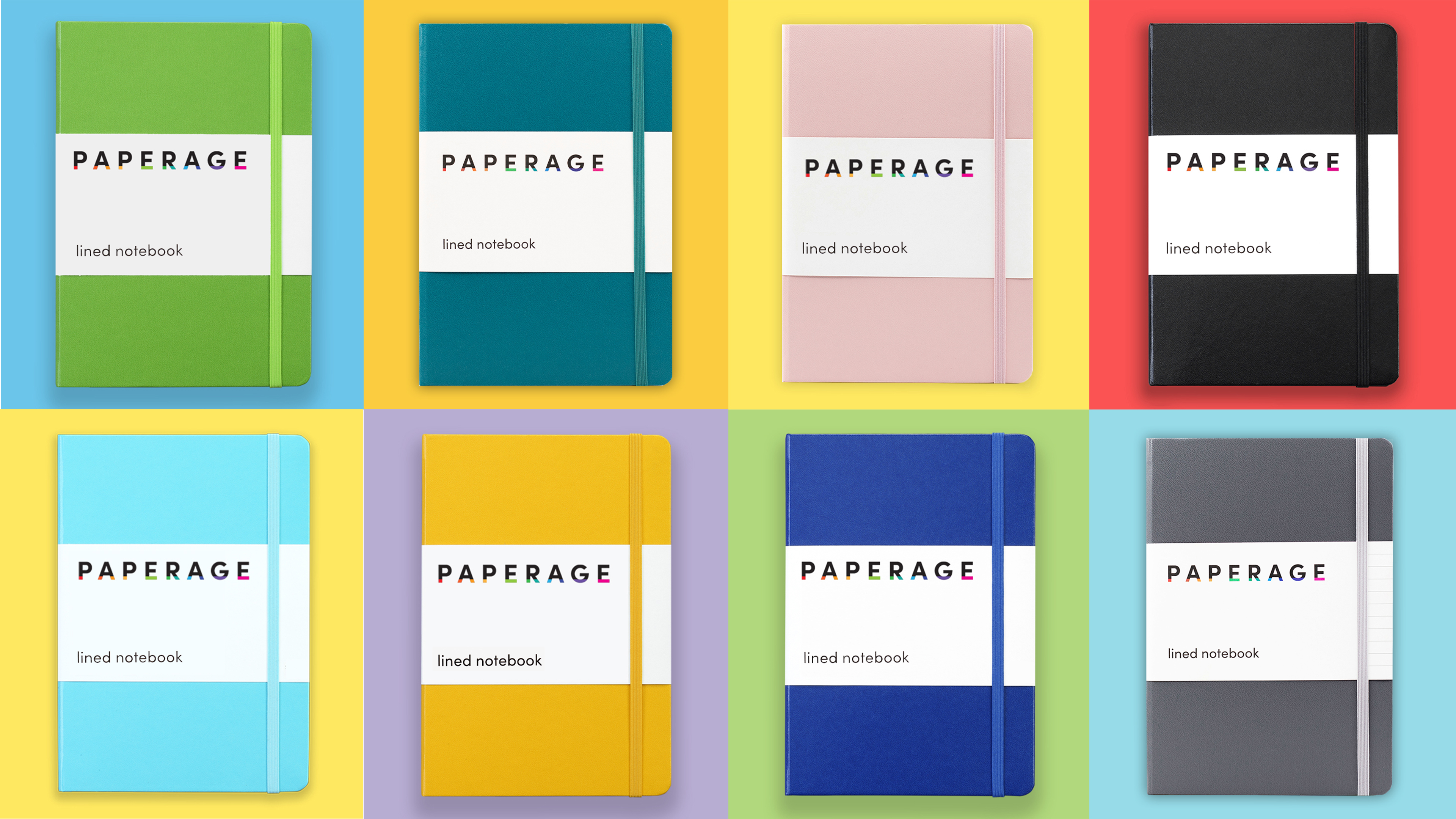 Paperage-10-Pack-Lined-Journal-Notebook-Bulk-Classic-Hardcover-57-x-8-inches-100-gsm-Thick-Paper-for-Office-Home-School-Business-Note-Pads-Black-Ruled