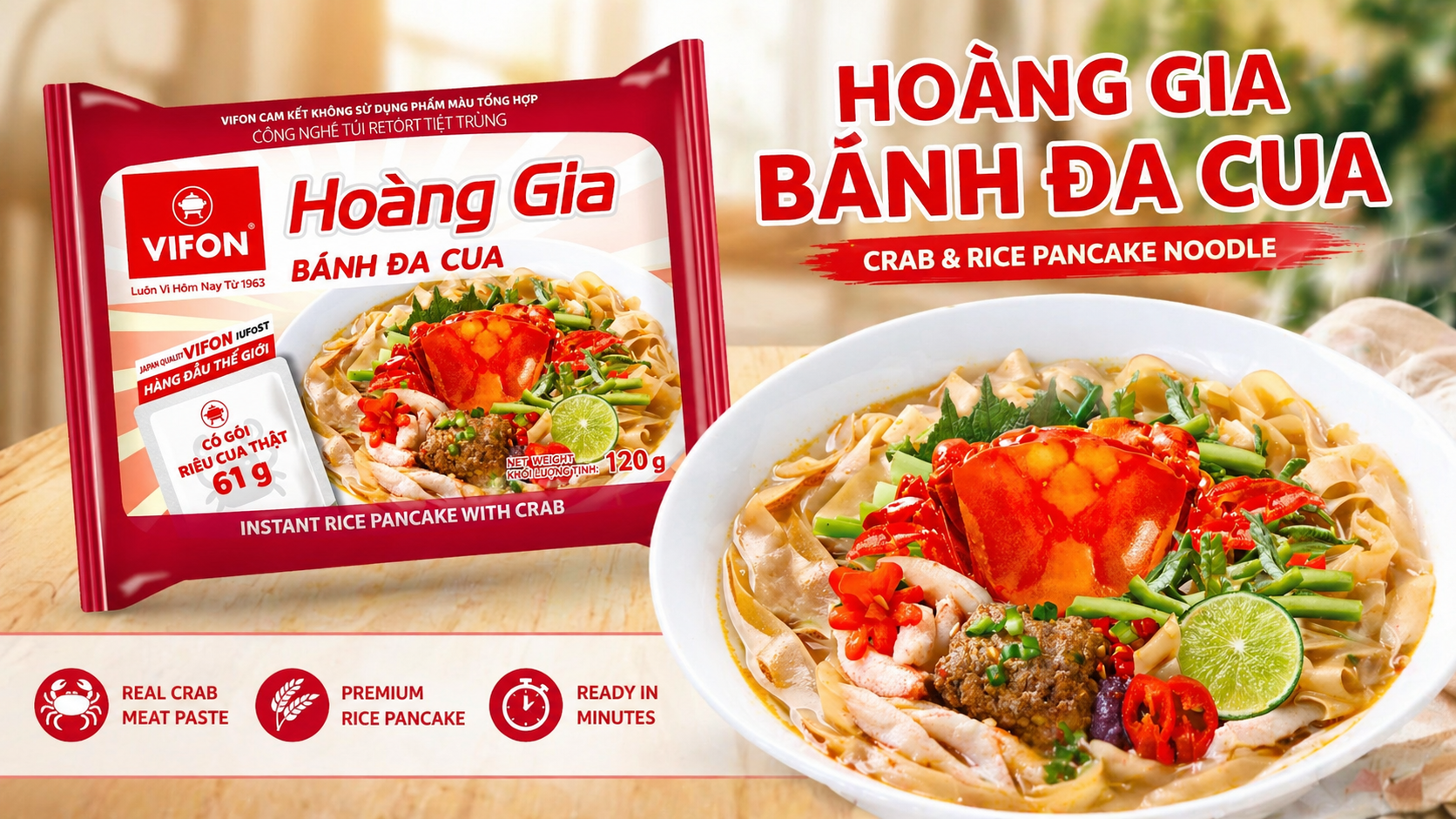 Amazon.com: VIFON Hoang Gia Crab Rice Noodles 4.16oz (9 Pack