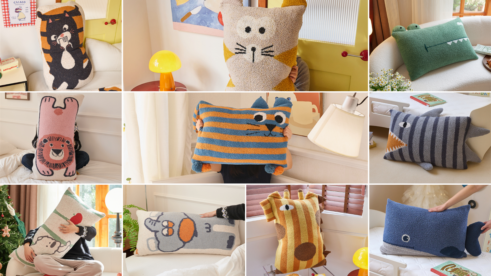 Amazon｜MOKOYA おしゃれ 枕 抱き枕 もちもち クッション 多機能 猫