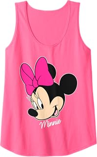 Mickey And Friends Minnie Big Face Signature Camiseta sin Mangas