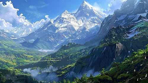 Mountain Screensaver: Immersive 4K Mountain Landscapes with Relaxing Music & Ambient Sounds for Your