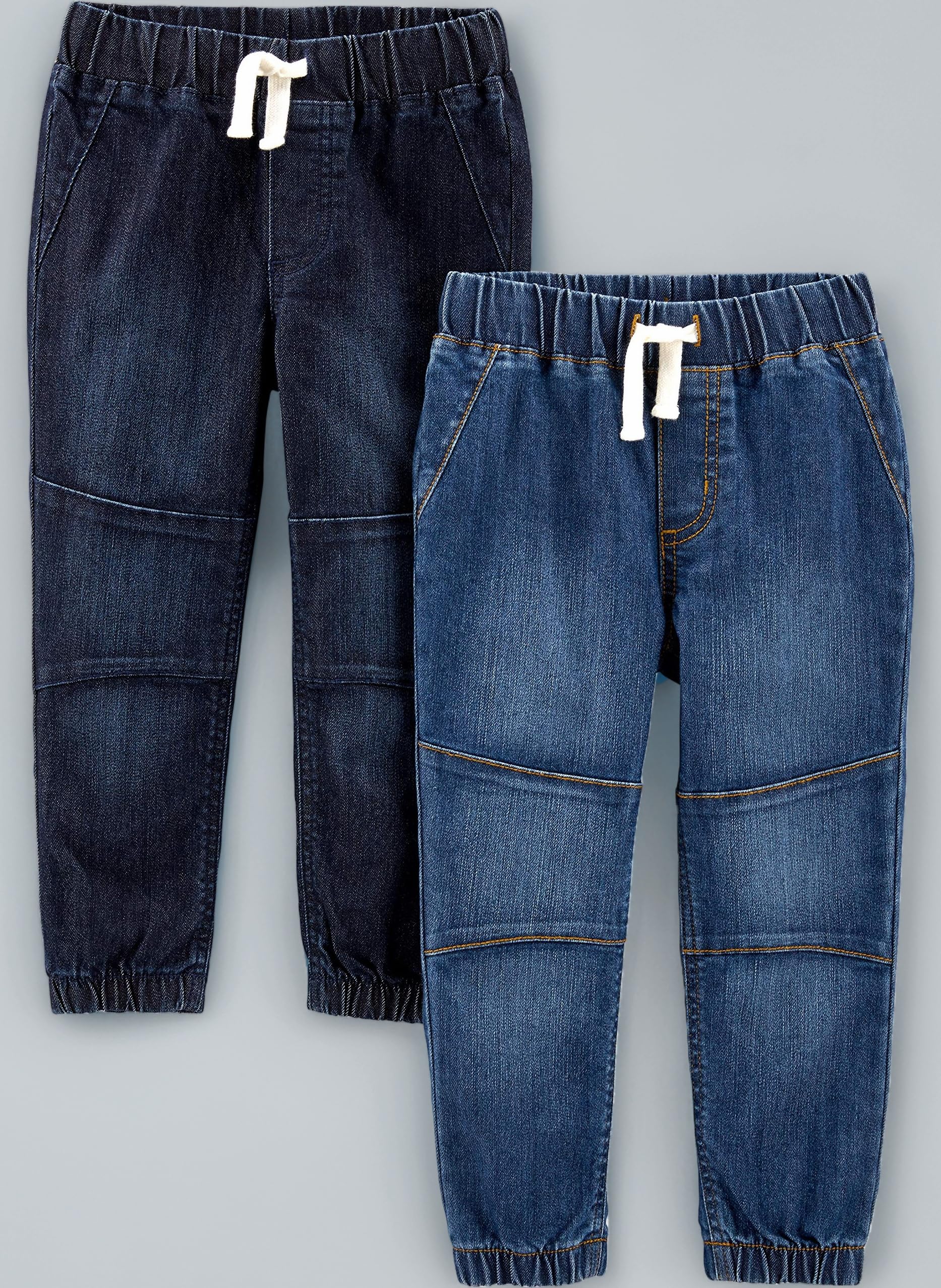 Simple Joys by Carter's Unisex Baby 2-Pack Pull on Denim Pant Pants