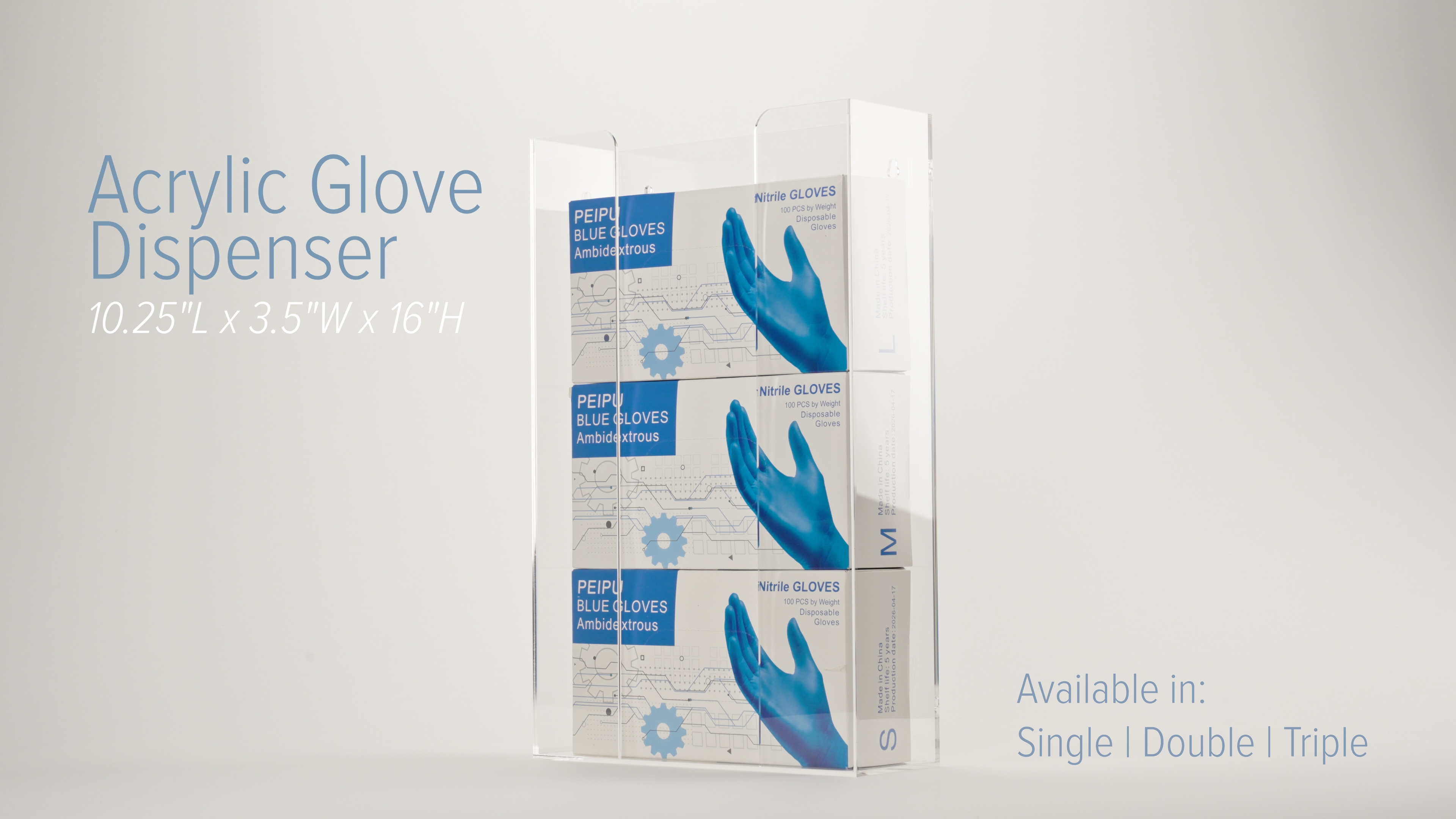 Amazon.com: Stock Your Home Triple Acrylic Gloves Dispenser