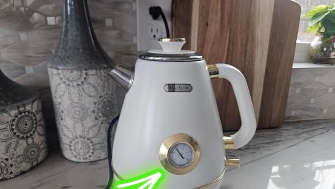 Amazon.com: Hazel Quinn Retro Electric Kettle - 1.7 Liters