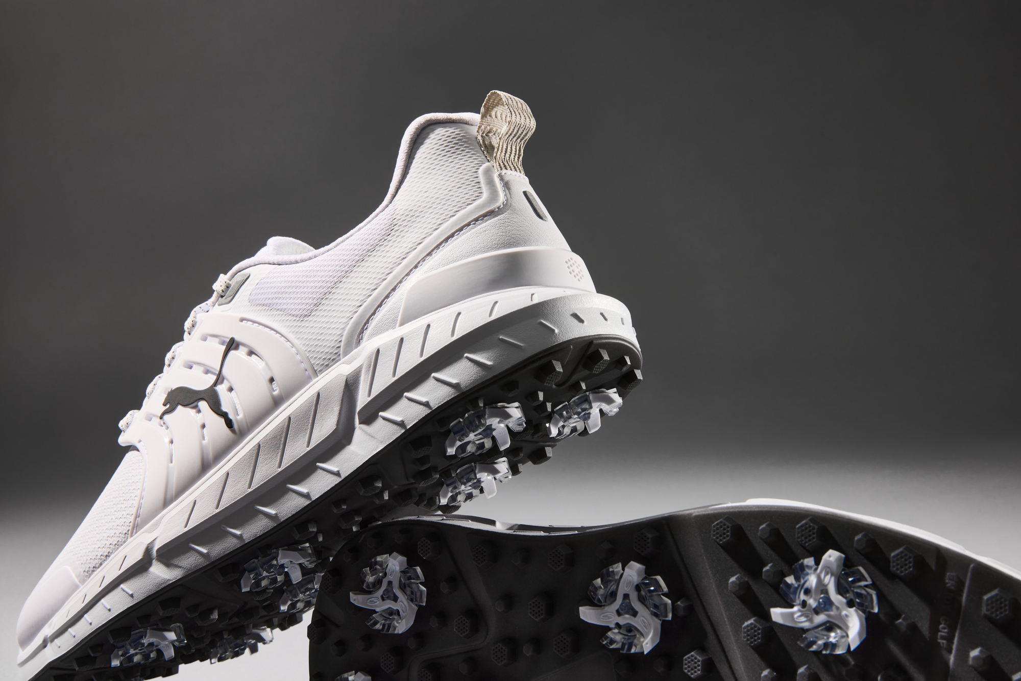 Puma Ignite Elevate 2 Sneakers Athlectic White Black Sports Men PUMA IGNITE ELEVATE 2 TOUR Golf Shoes Puma White/Puma Black  main image 4