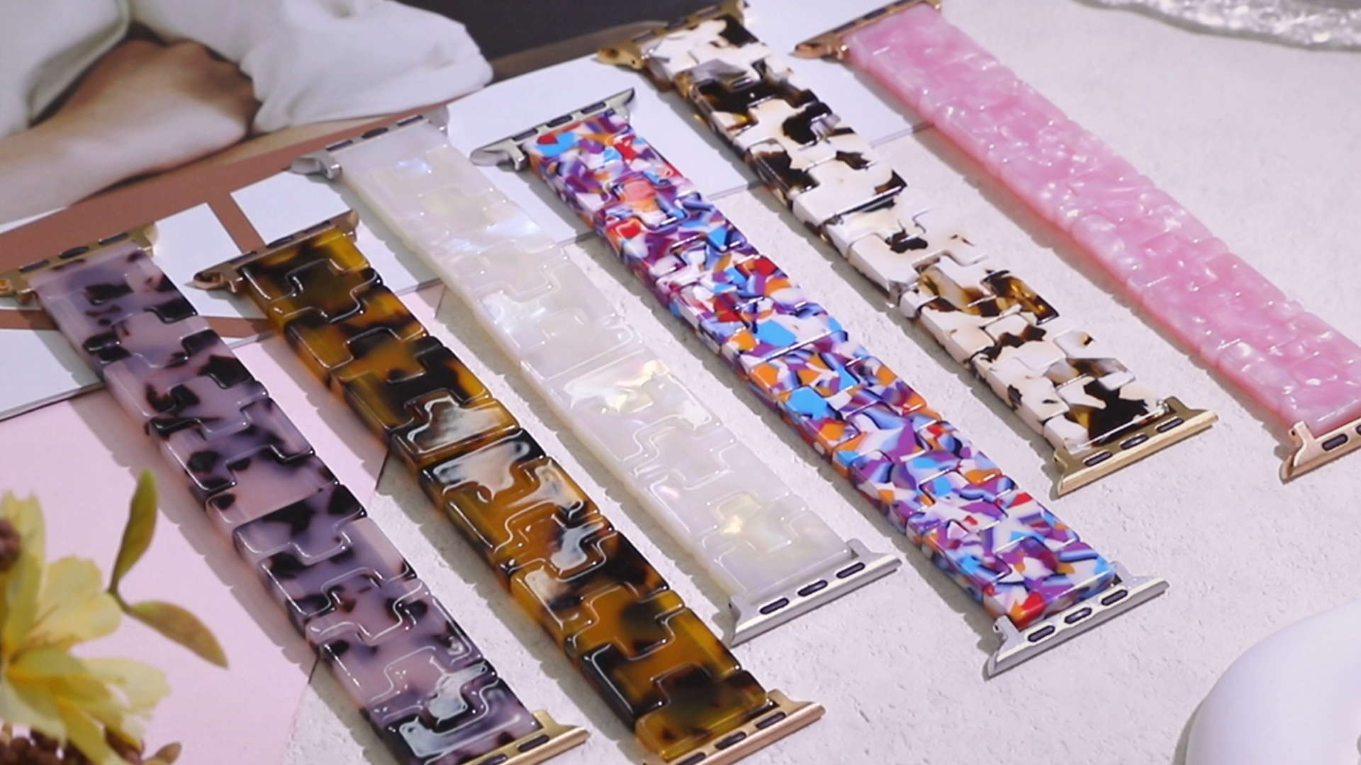 Amazon.com: JR.DM Resin Stretchy Tortoise Shell Fancy Beaded