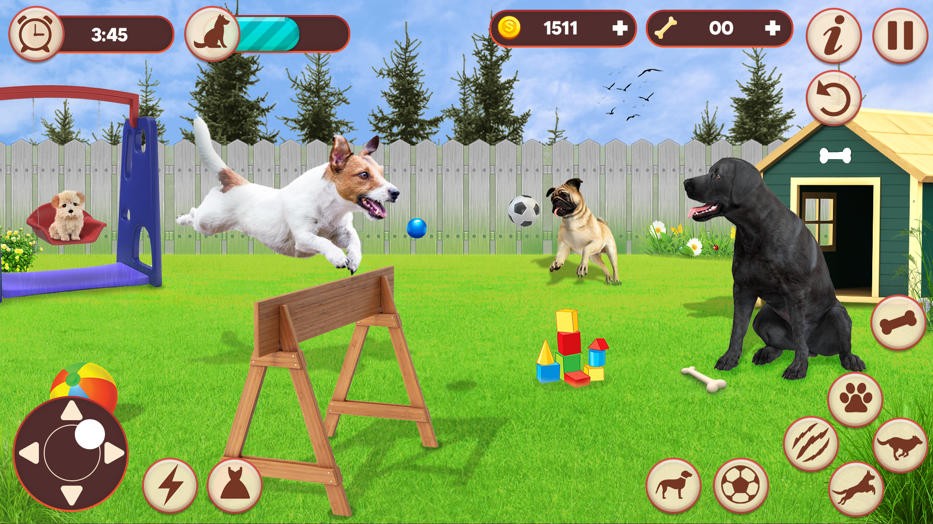 My Virtual Pet Dog Simulator Animal games: Cute Puppy Games 3D: Animal ...