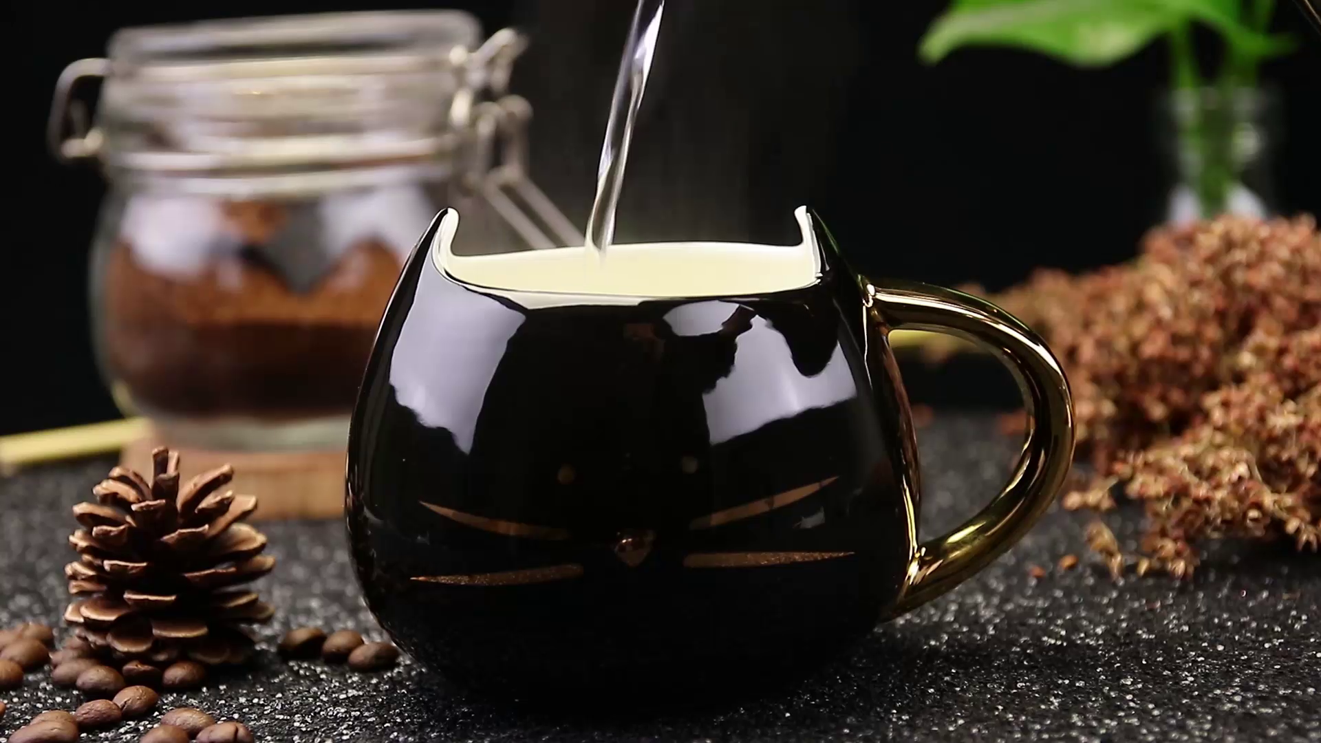 Juego de 2 Mugs de Cerámica para Café Gatitos Blanco y Negro miniatura 7
