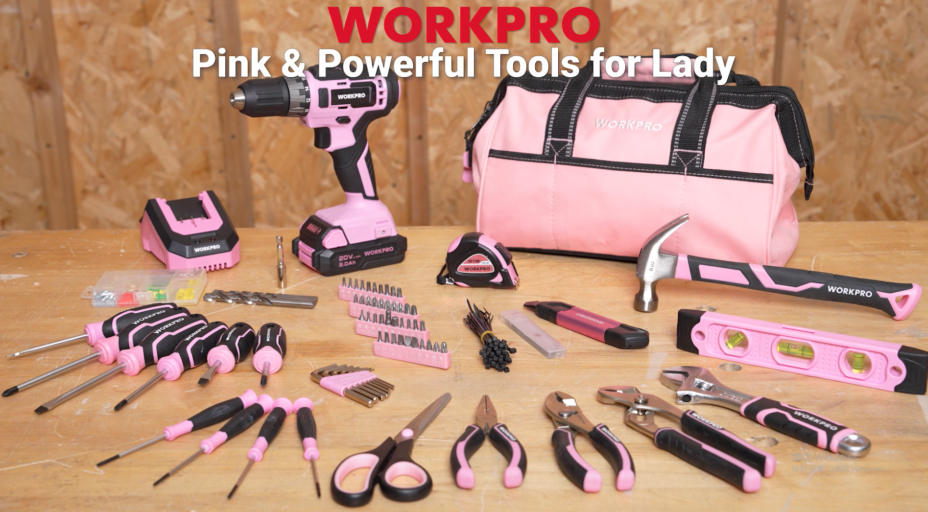 トライアルセット・サンプル PINK Amazon.com: WORKPRO Pink Tool Kit with Drill, Tool Set with 20V