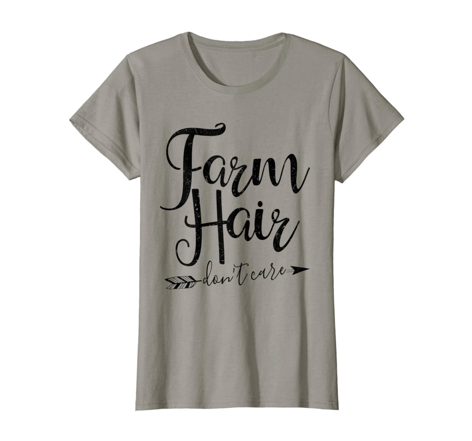 Womens Farm Hair Don't Care Farm Life Farmer Birthday Women Girl T-Shirt