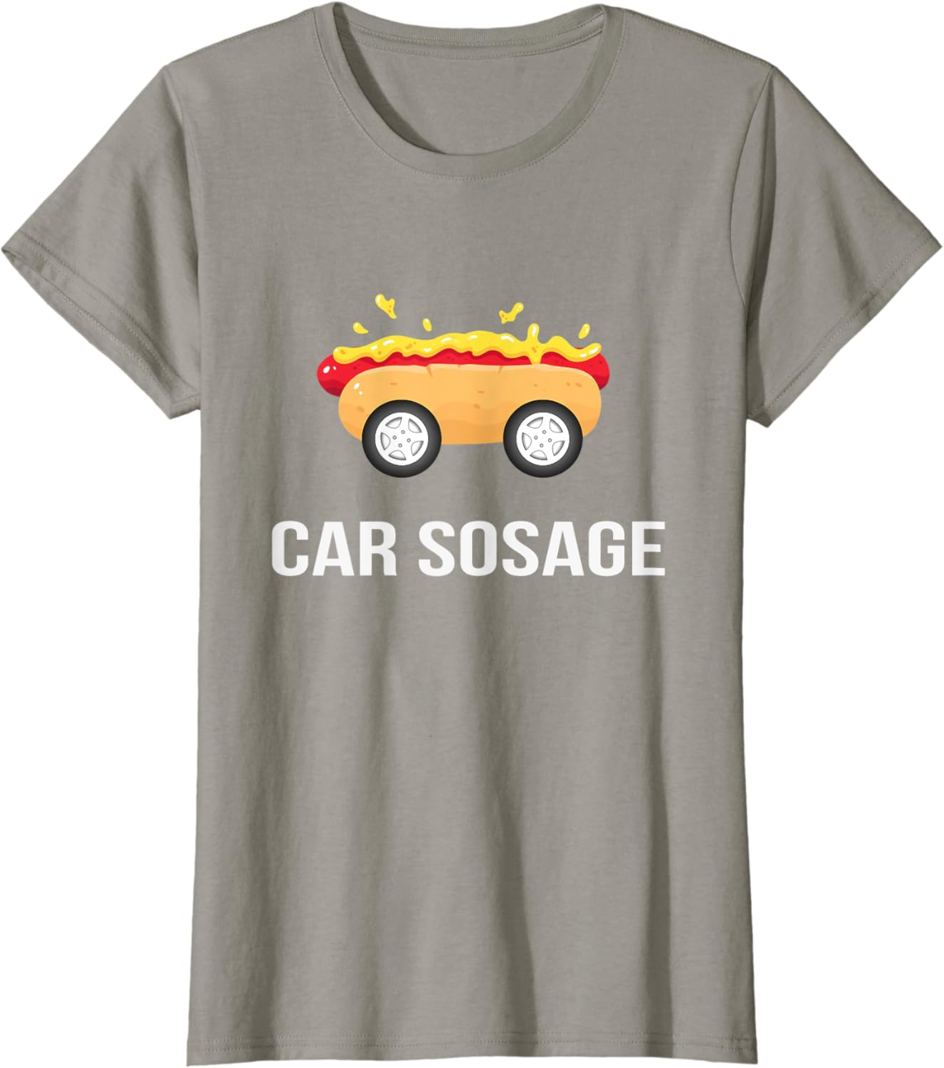 Car sausage t shirt Clearance
