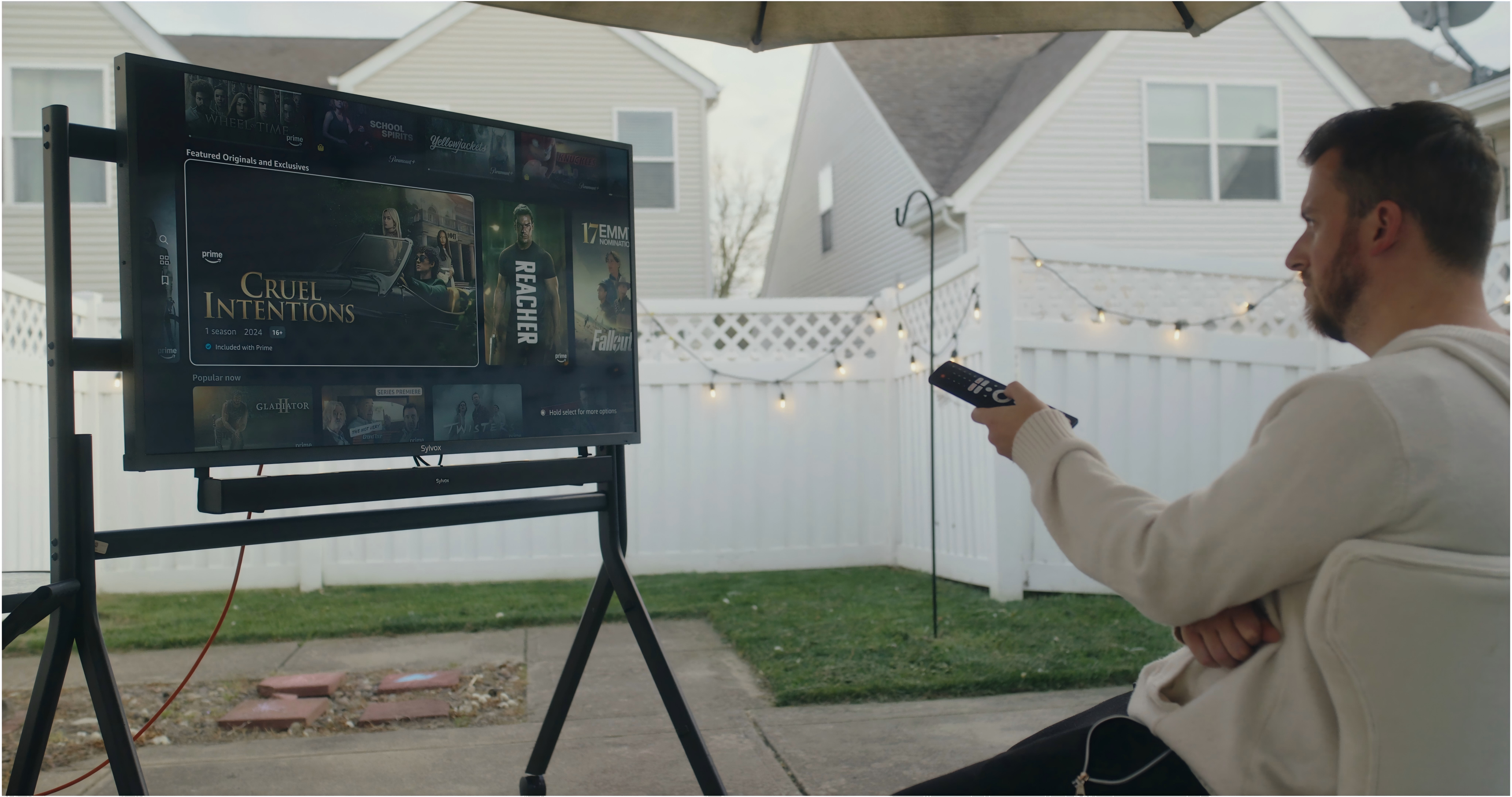 Amazon.com: SYLVOX Outdoor TV, 55 inch 120Hz 4K Smart TVs