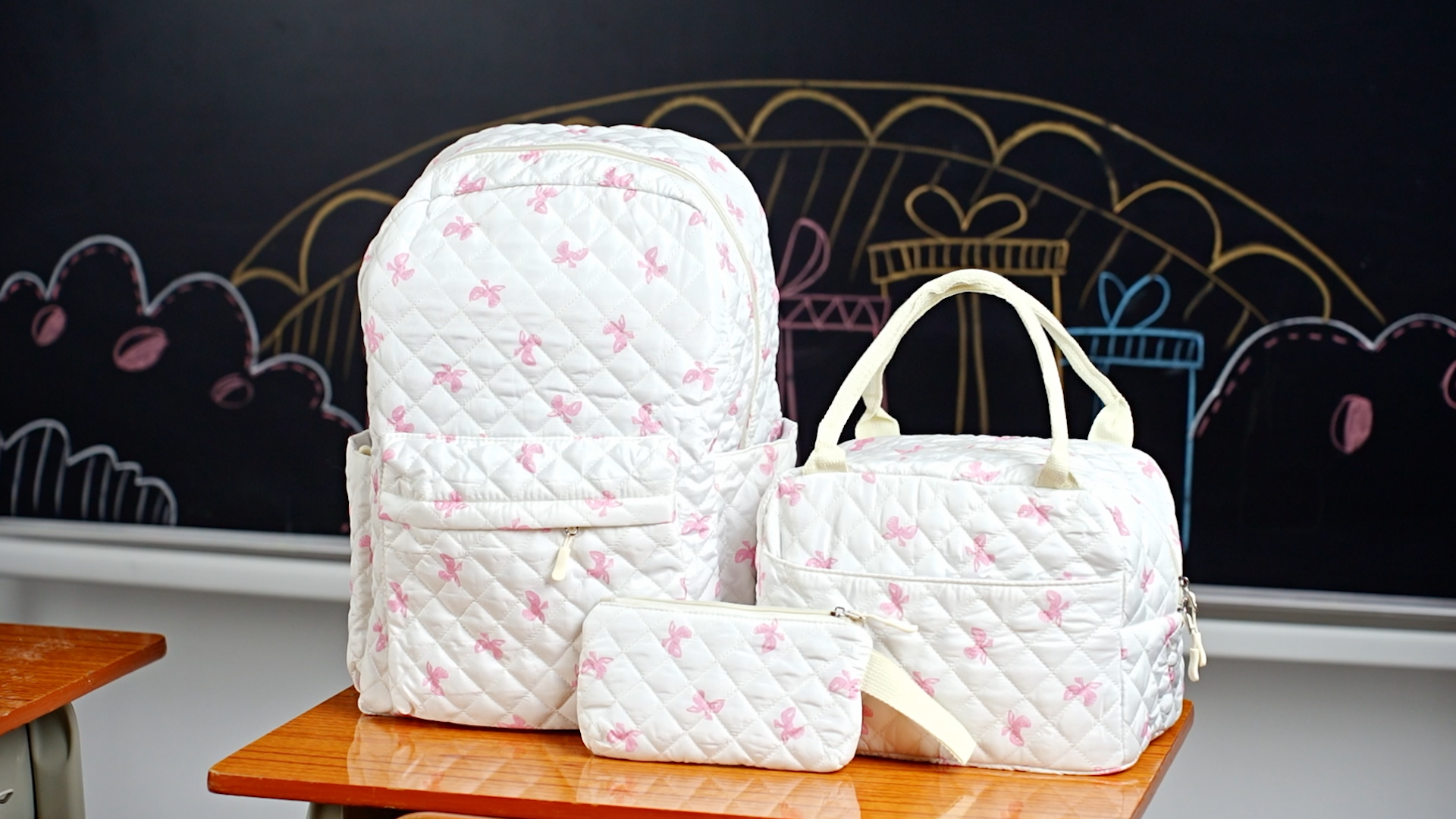 Amazon.com: Shyyween 3 Pcs Backpack Bags Set with Cotton 